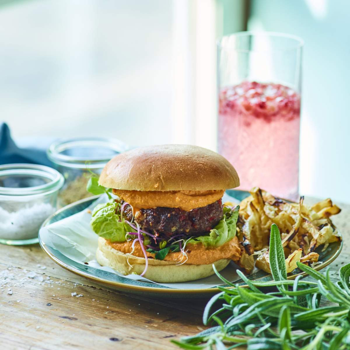 Burger med chili