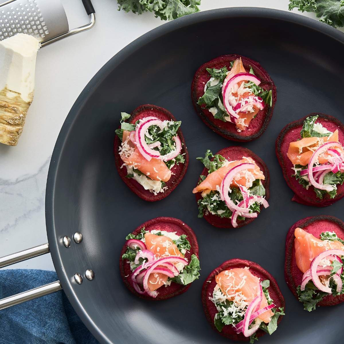 blinis med rødbede