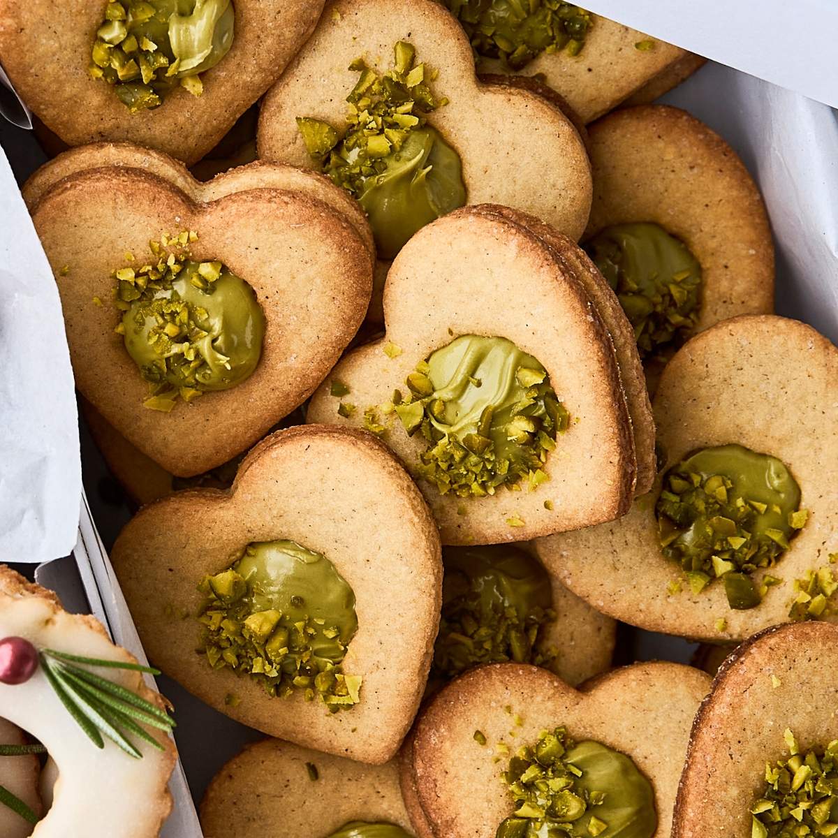 småkager med pistacie