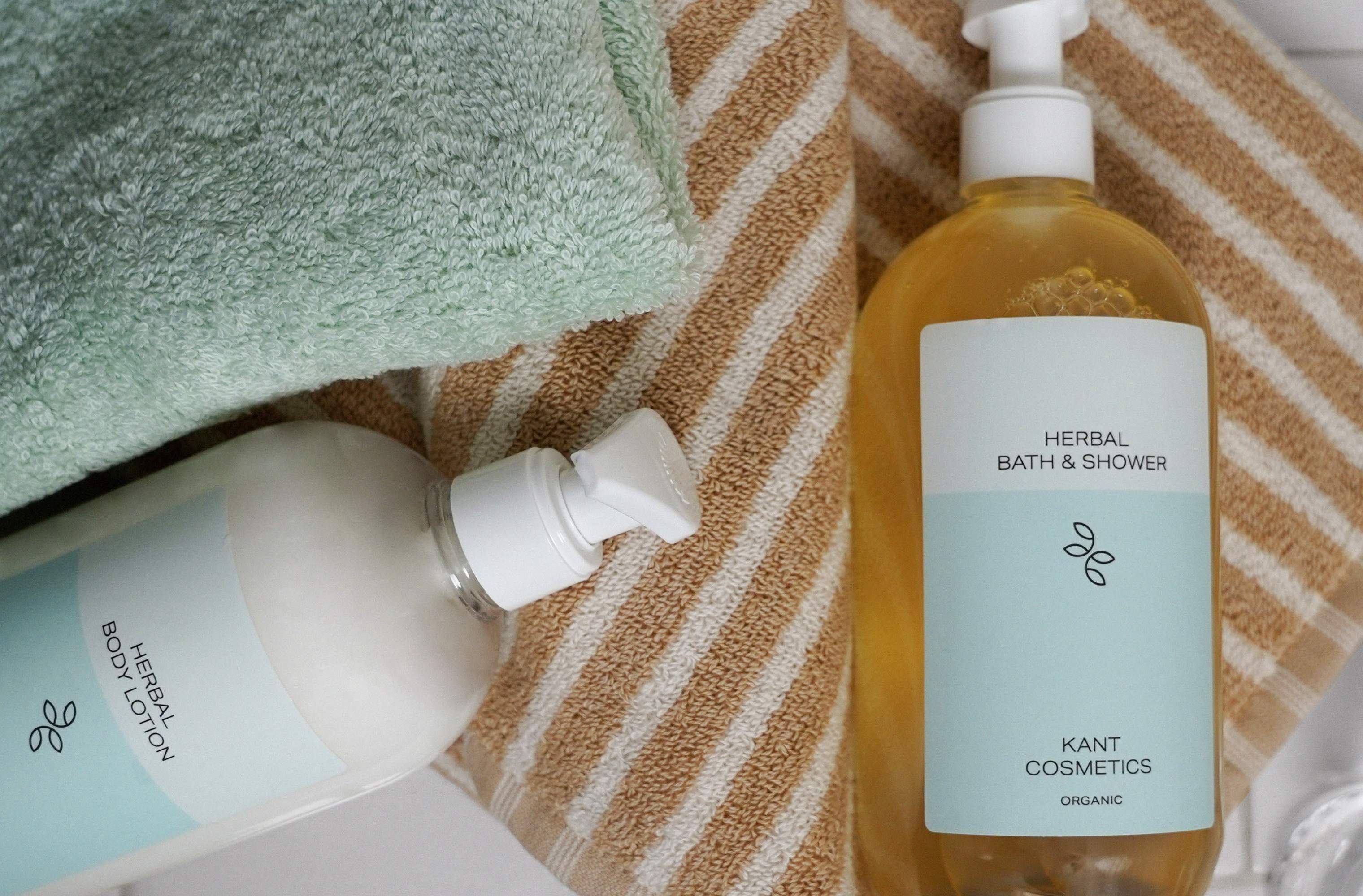 Bodylotion og shower gel fra Kant Cosmetics