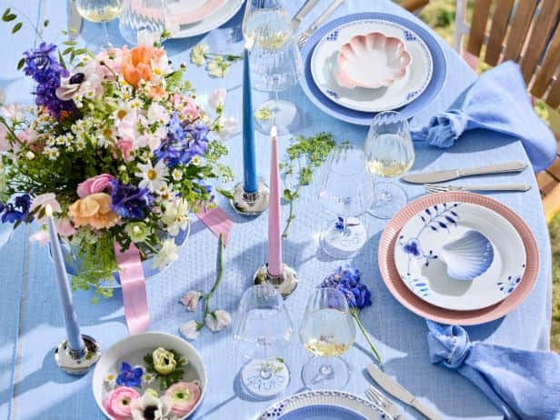 Sommerbord Dækket Med Royal Copenhagen Iris Stellet (1)