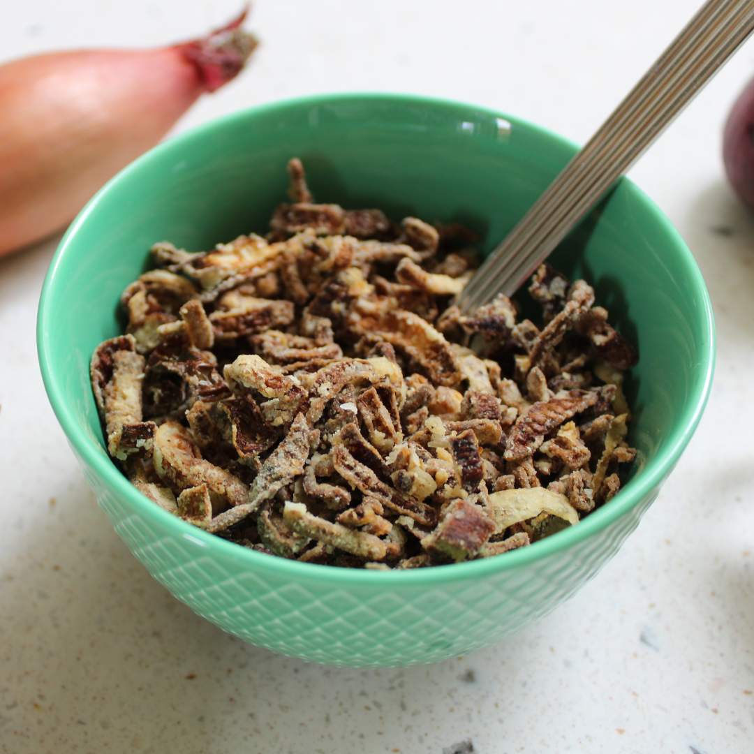 Ristede løg i airfryer 