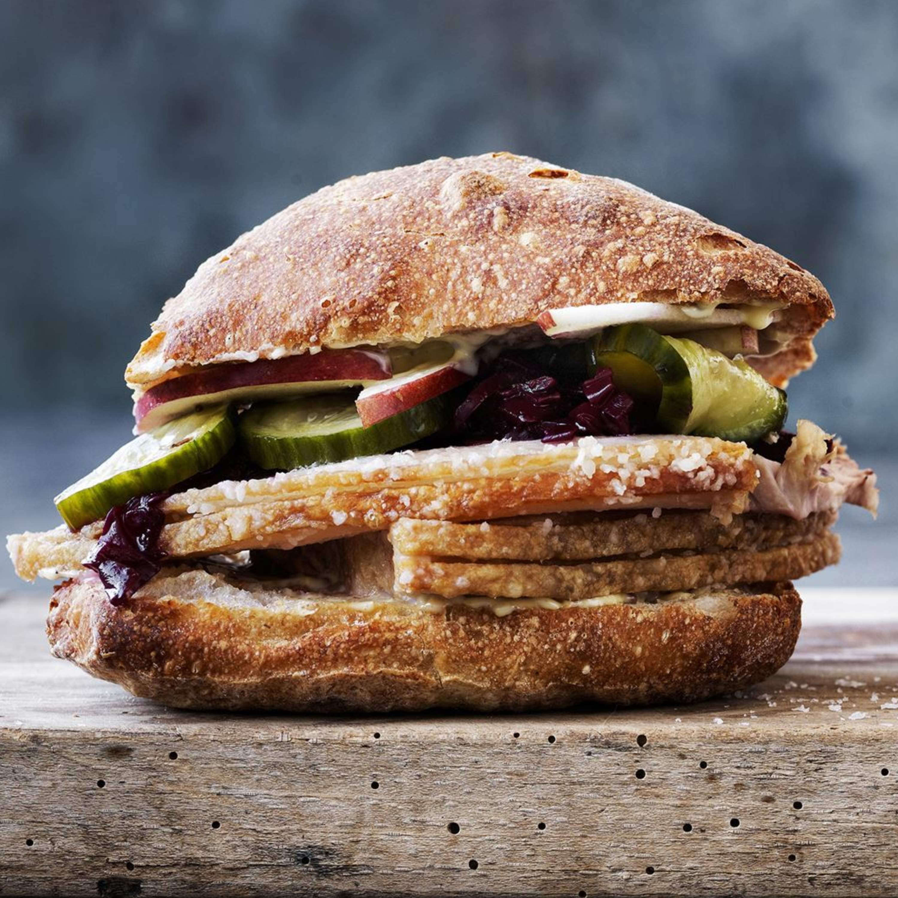 Flæskestegssandwich fra Meyer
