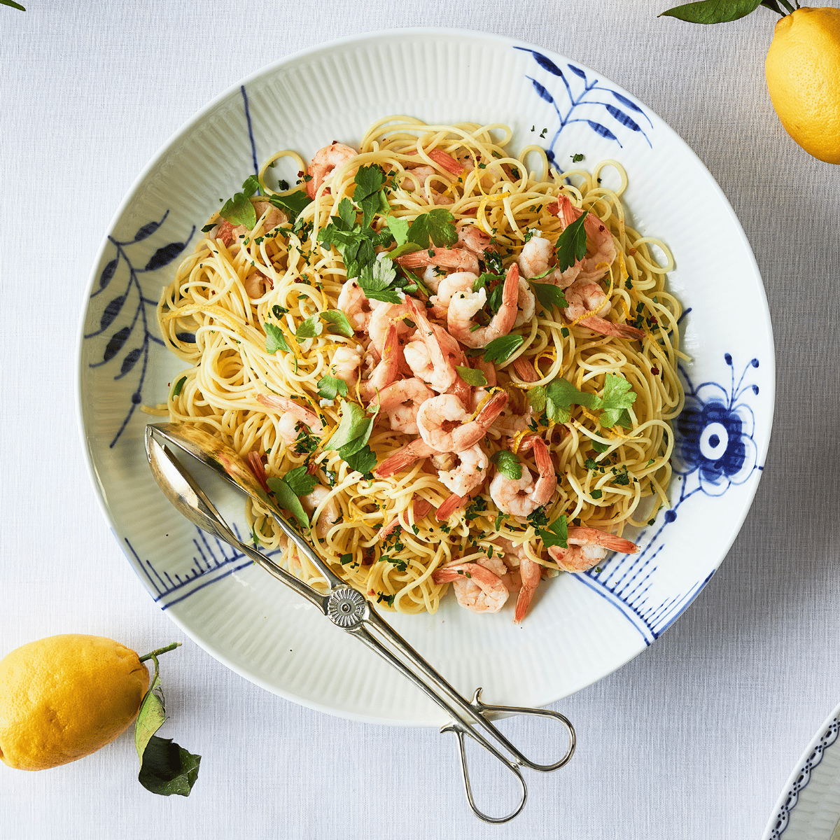 pasta med hvidløg