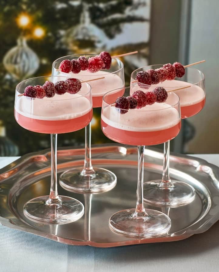 Cranberry Clover Club - En juledrink med tranebær