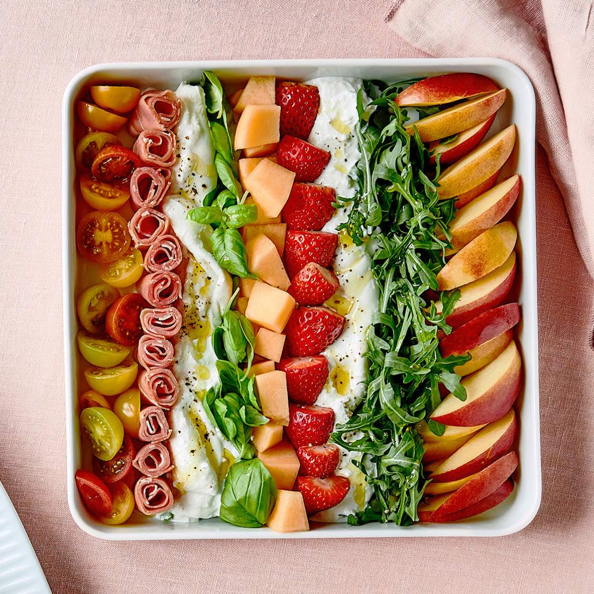 Sommersalat med burrata