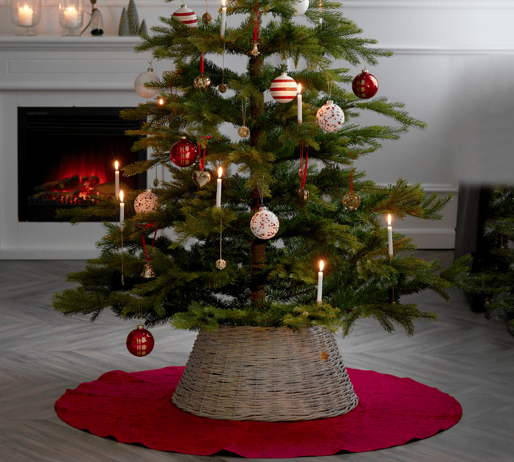 Lille skjuler til juletræsfod