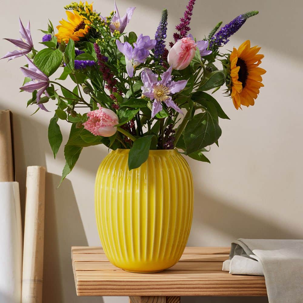 påskegave gul kähler vase