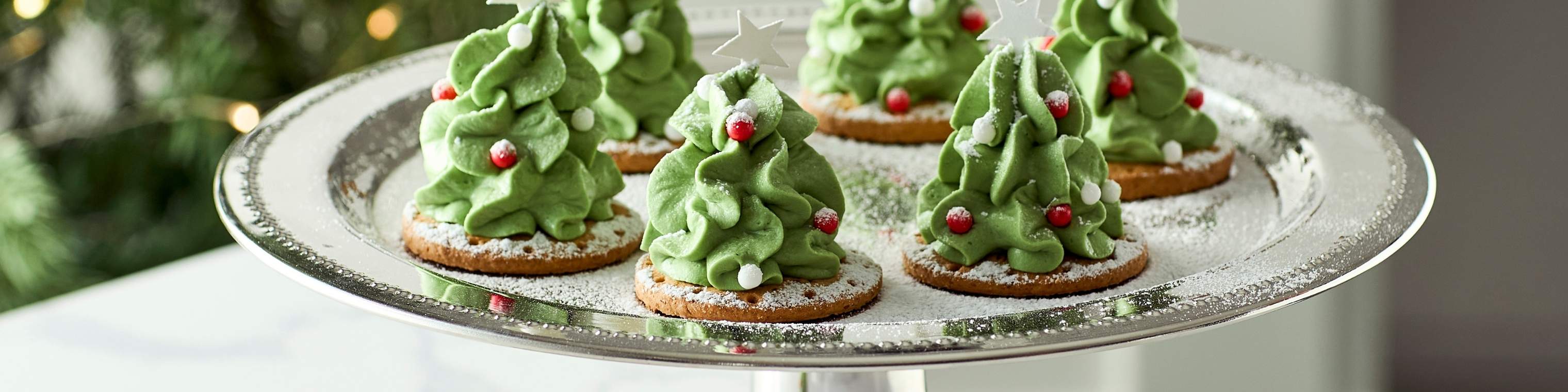 Julesødt: Cheesecake juletræer