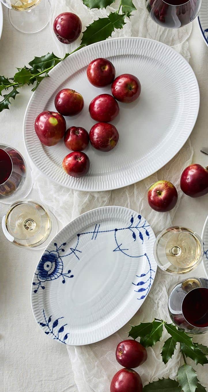 Ovalt fadsæt fra Royal Copenhagen