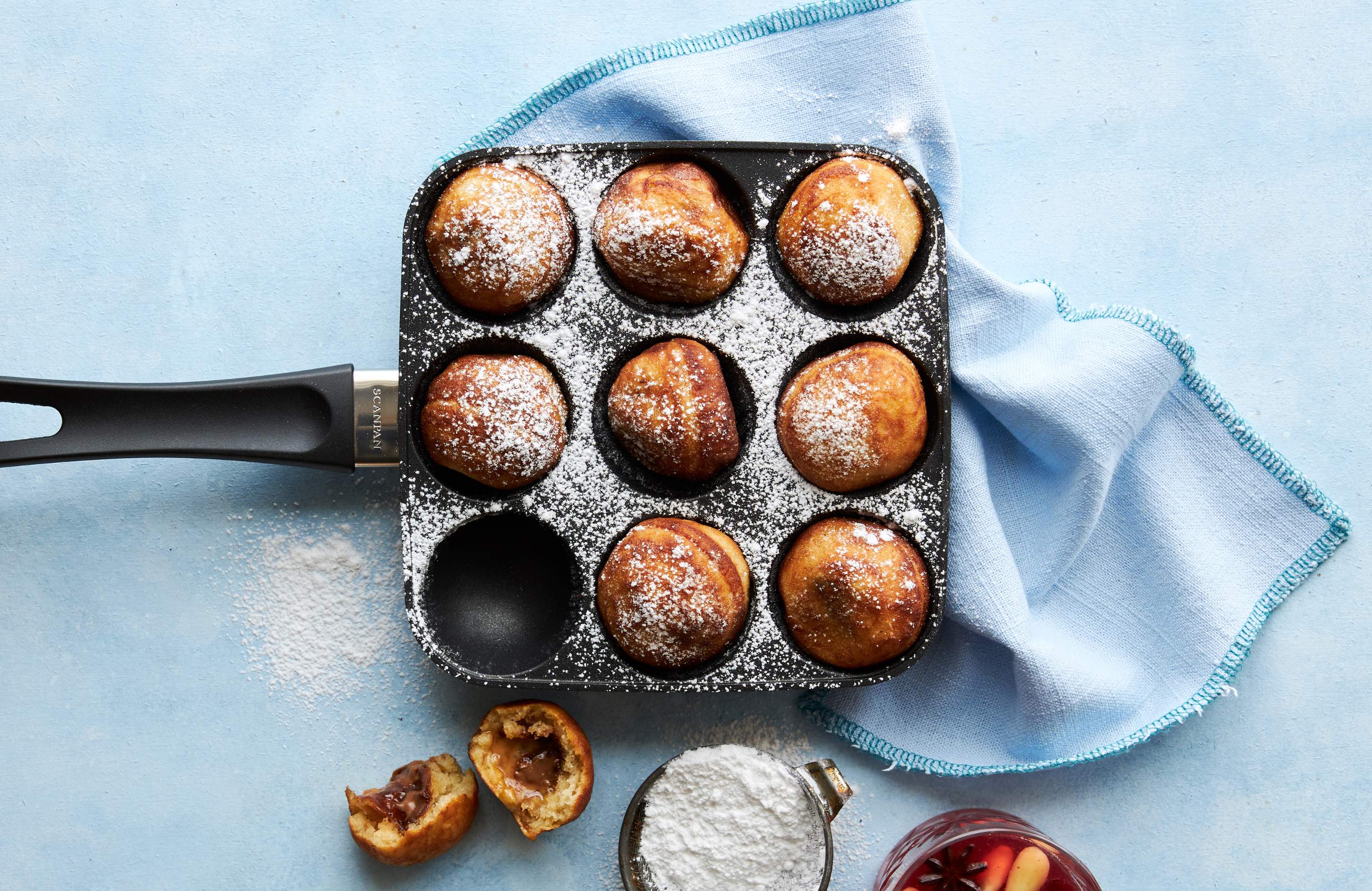 æbleskiver med fyld