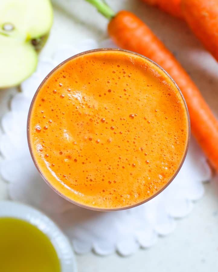 juice med gulerod og æble