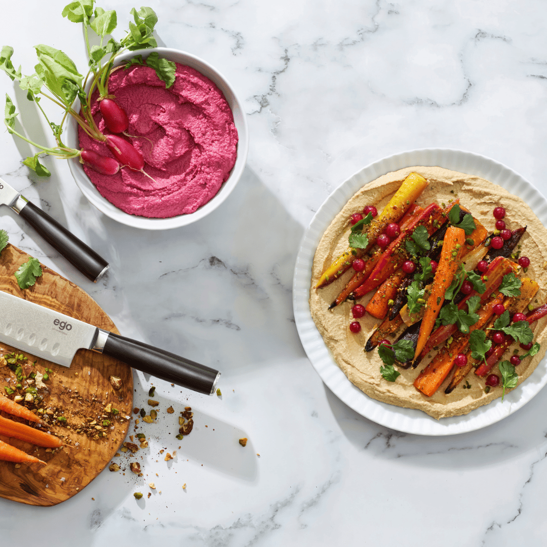 hummus med rødbede