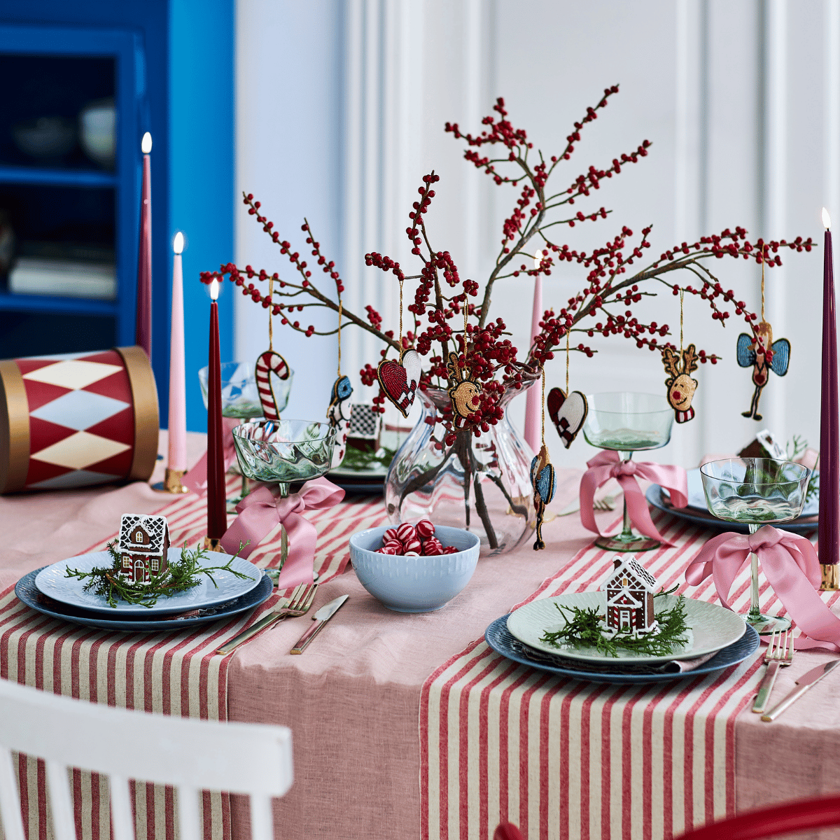 stribet julebord