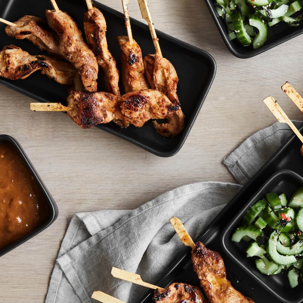 opskrift kyllingespyd