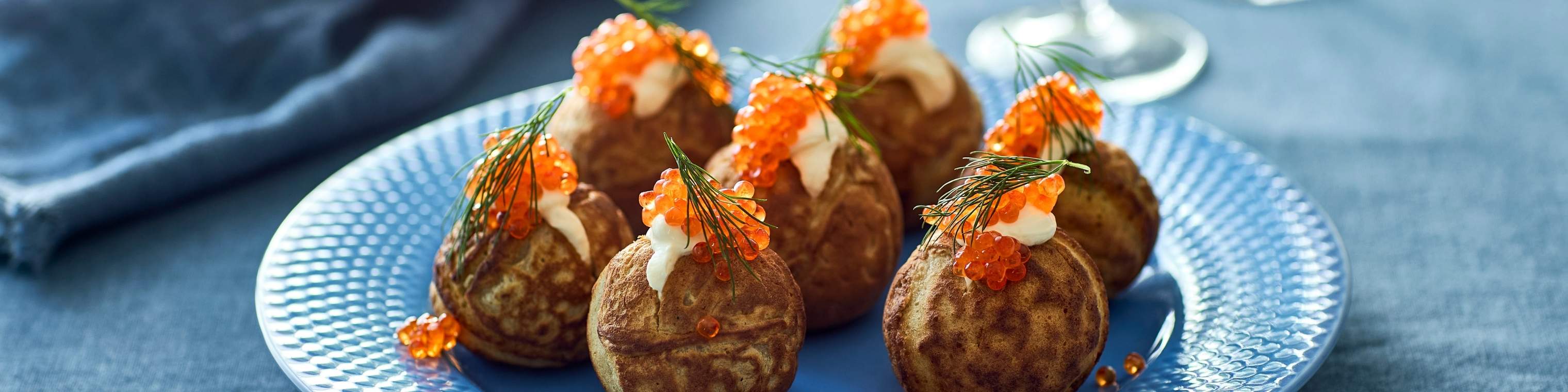 Æbleskiver med rogn