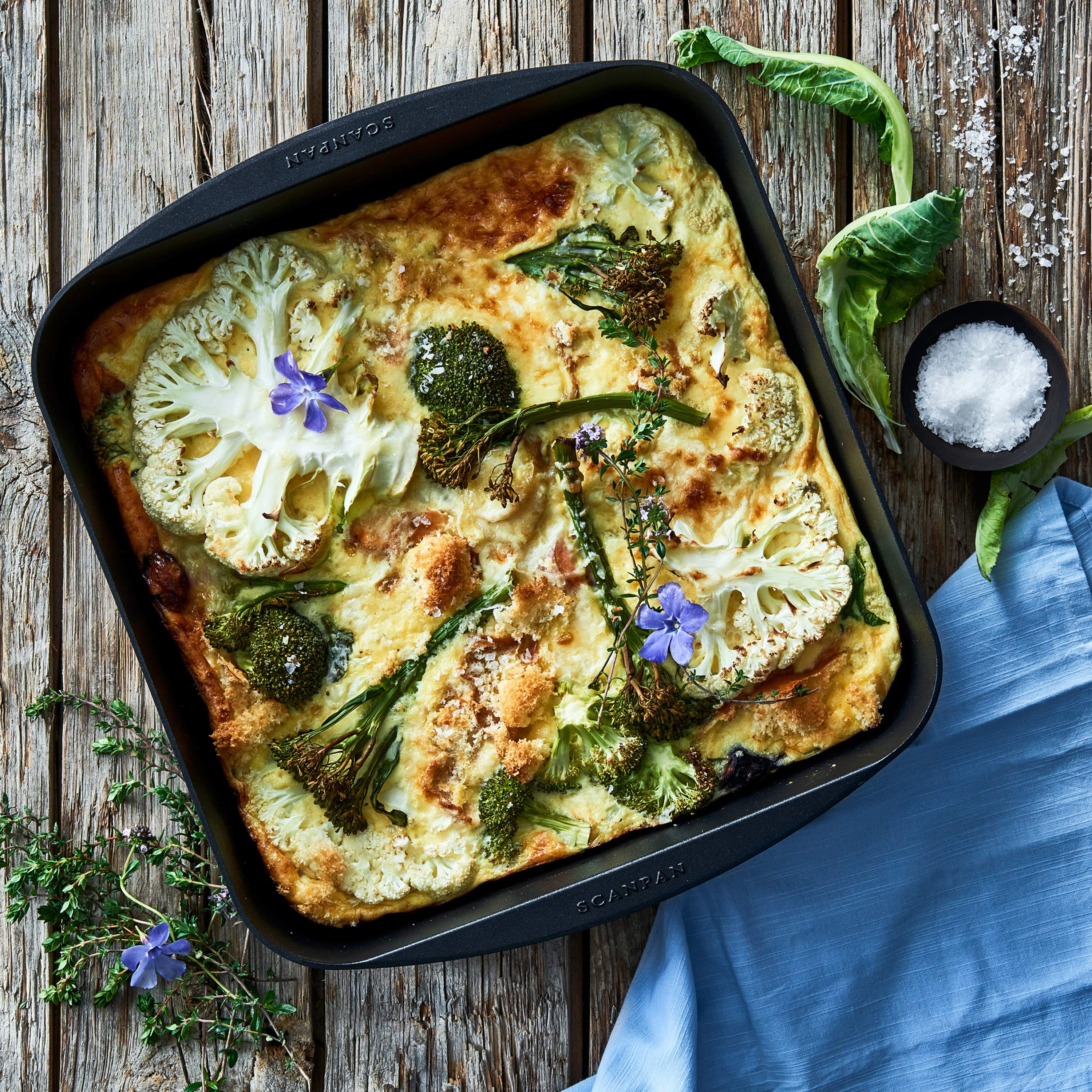 Grøntsagsgratin med rester