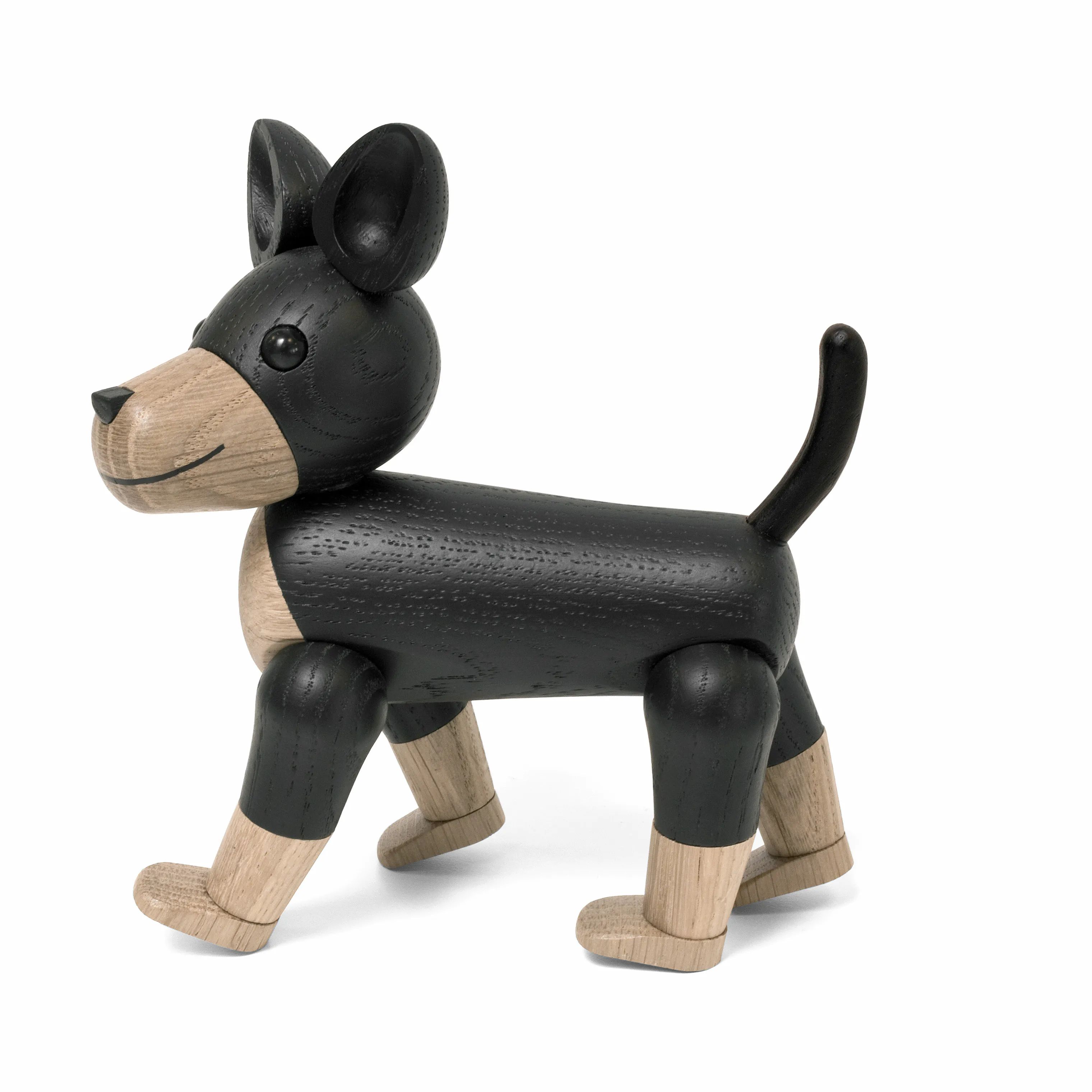 Novoform Dyrefigurer Figur - Hund Charlie i Sort/natur, 1