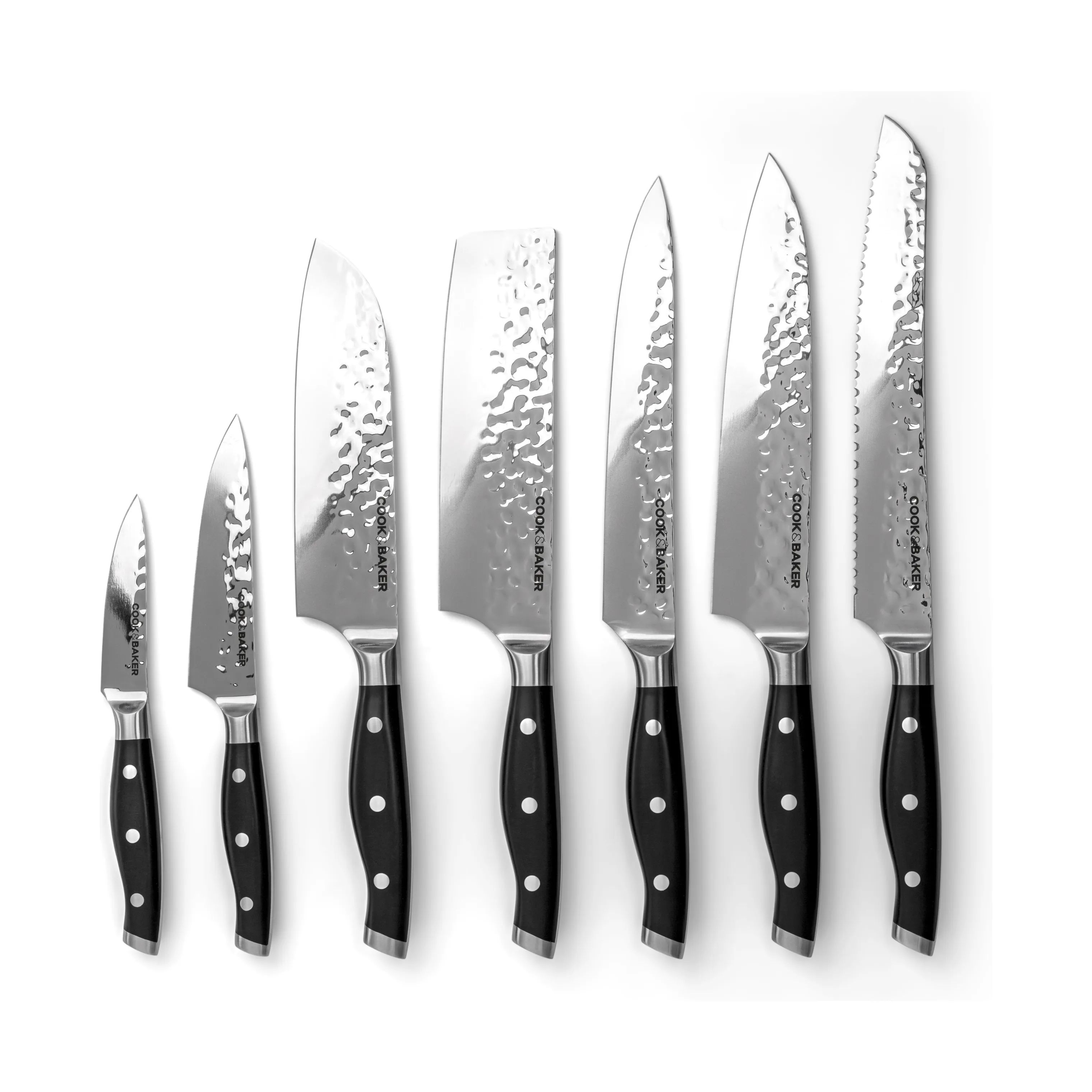 Cook & Baker Knivblokke med knive Knivblok med 7 knive i brun, 4