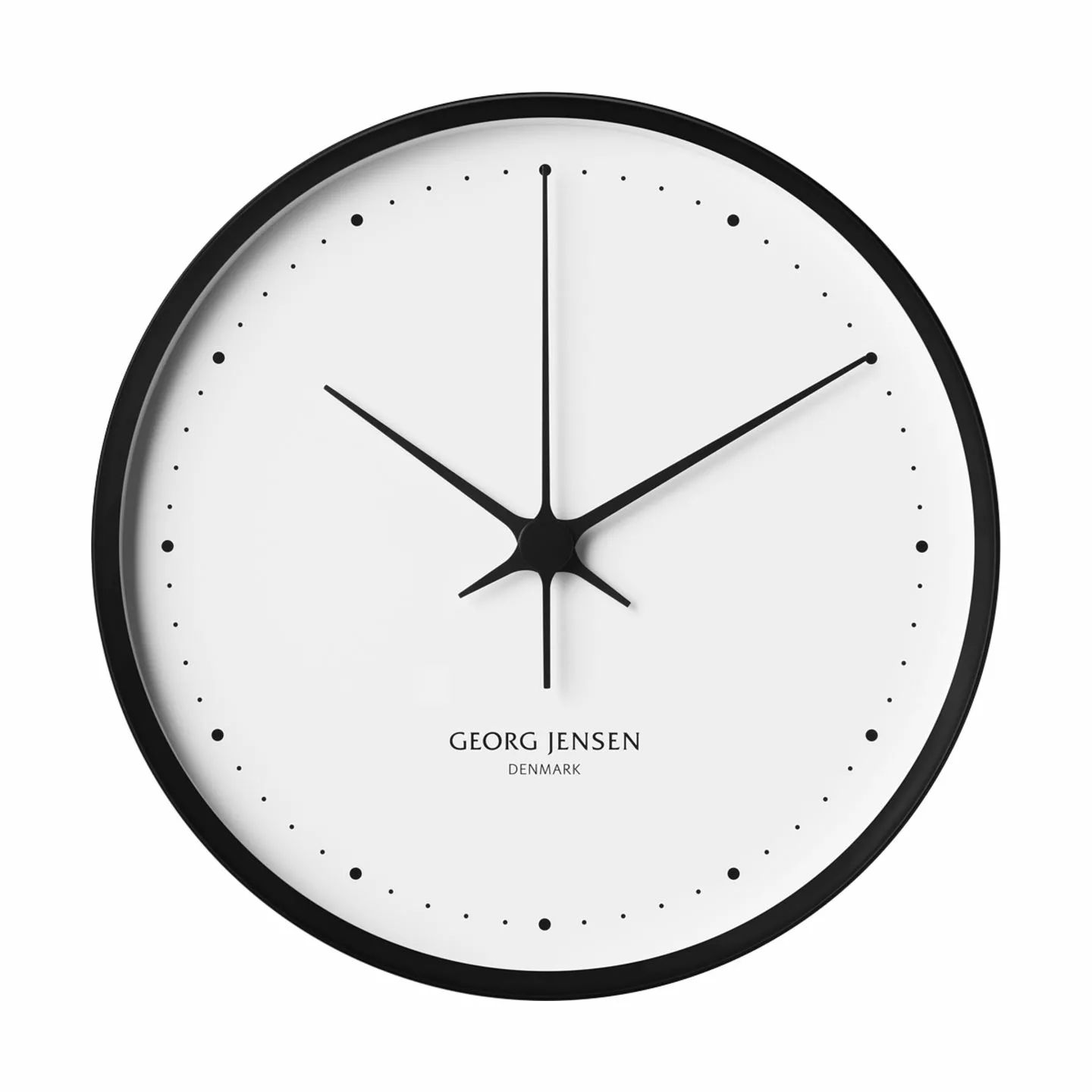 Georg Jensen Vægure Henning Koppel Koppel Ur i sort;hvid, 30 cm, 1