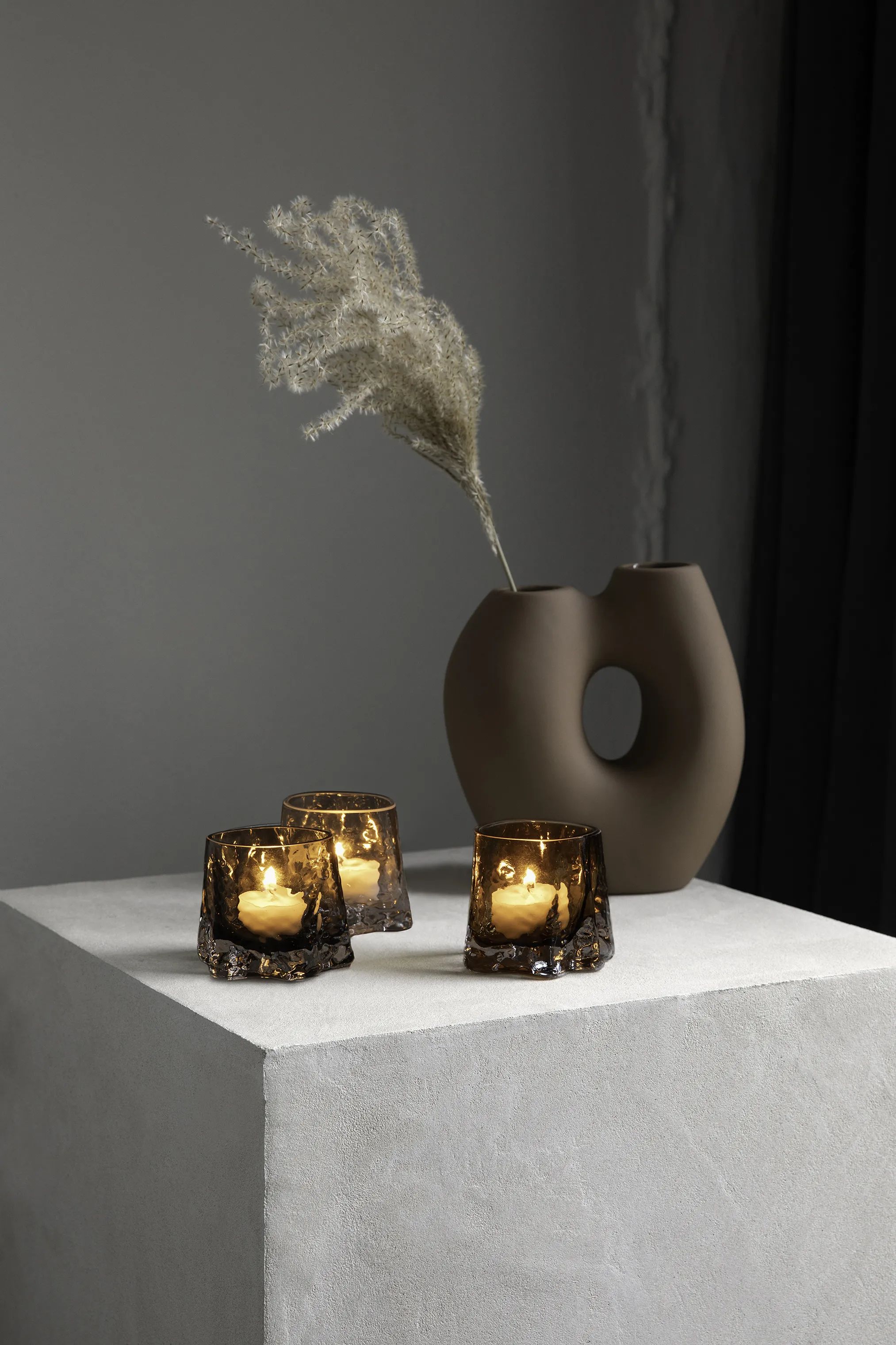 Cooee Fyrfadsstage Gry Fyrfadsstage i Cognac, 2