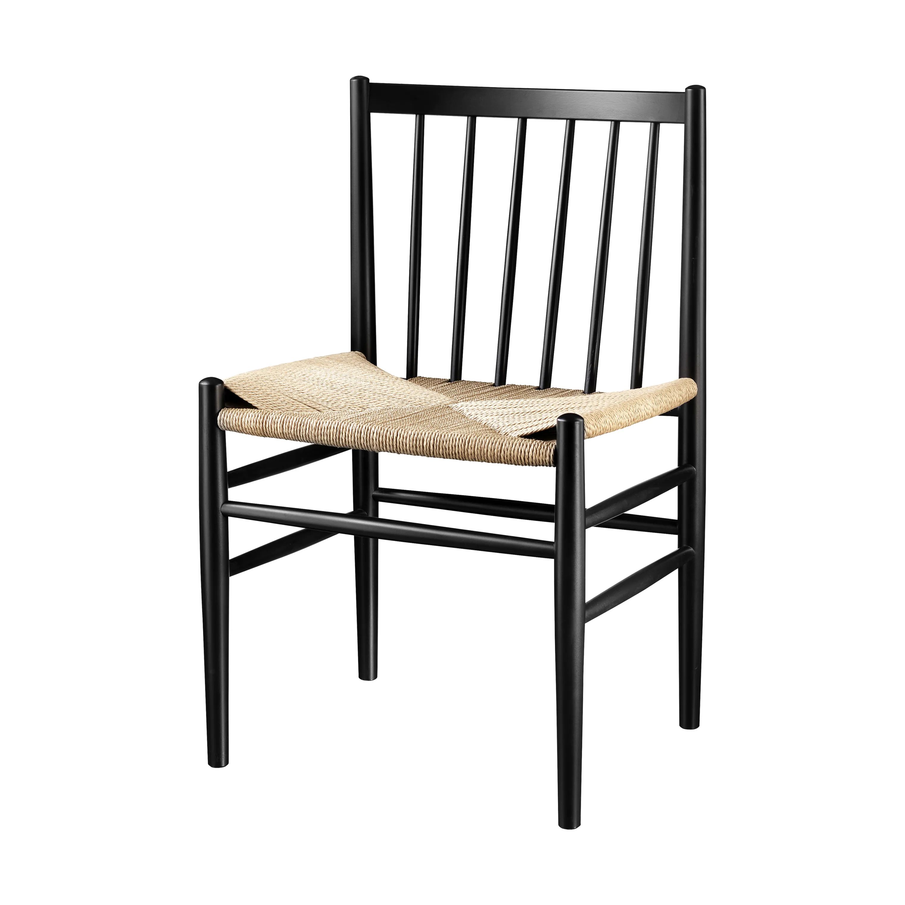 FDB Møbler Spisebordsstole J80 Spisebordsstol i Jet Black (RAL 9005), 1