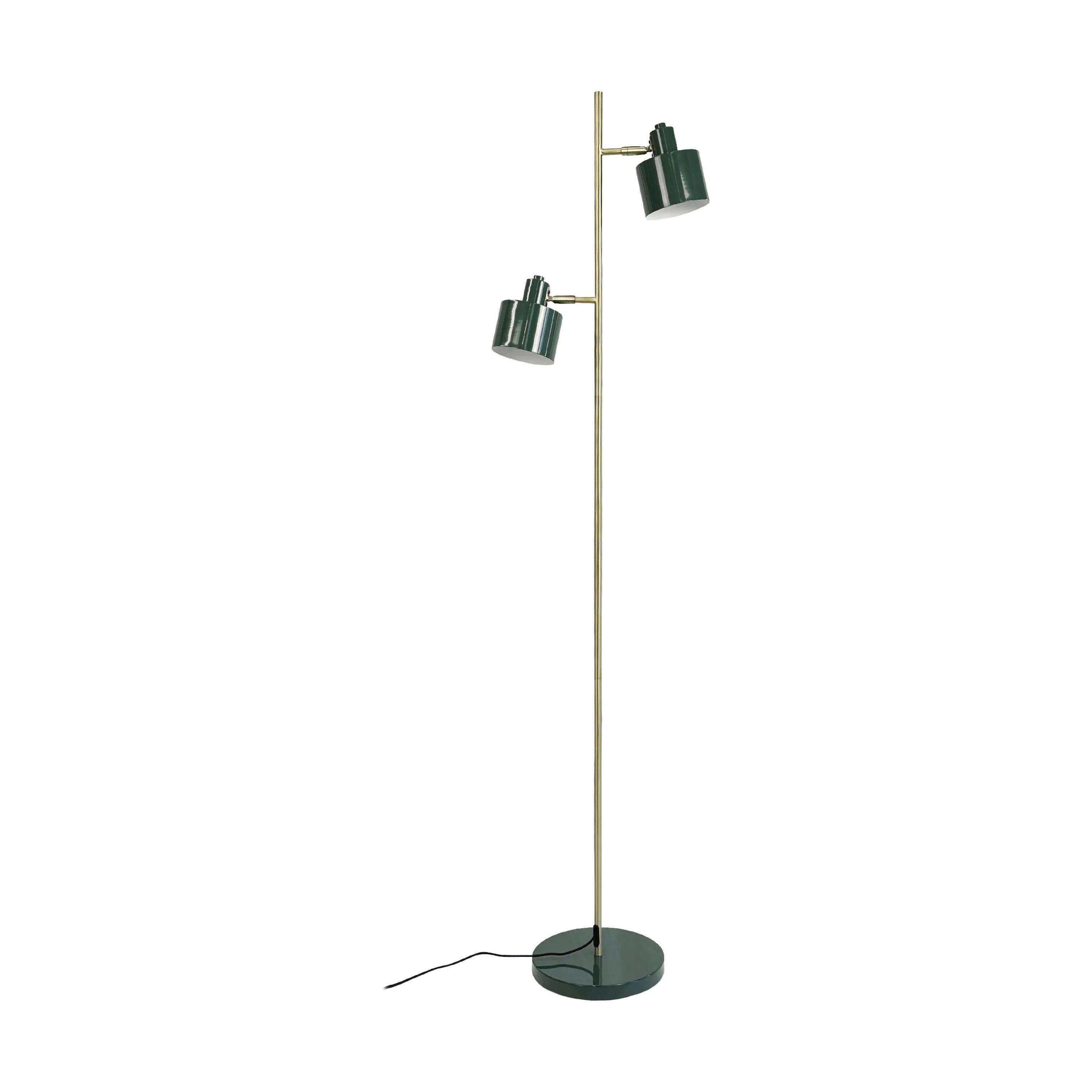 Dyberg Larsen Gulvlamper Ocean Gulvlampe i Mørkegrøn/ Messing, 1