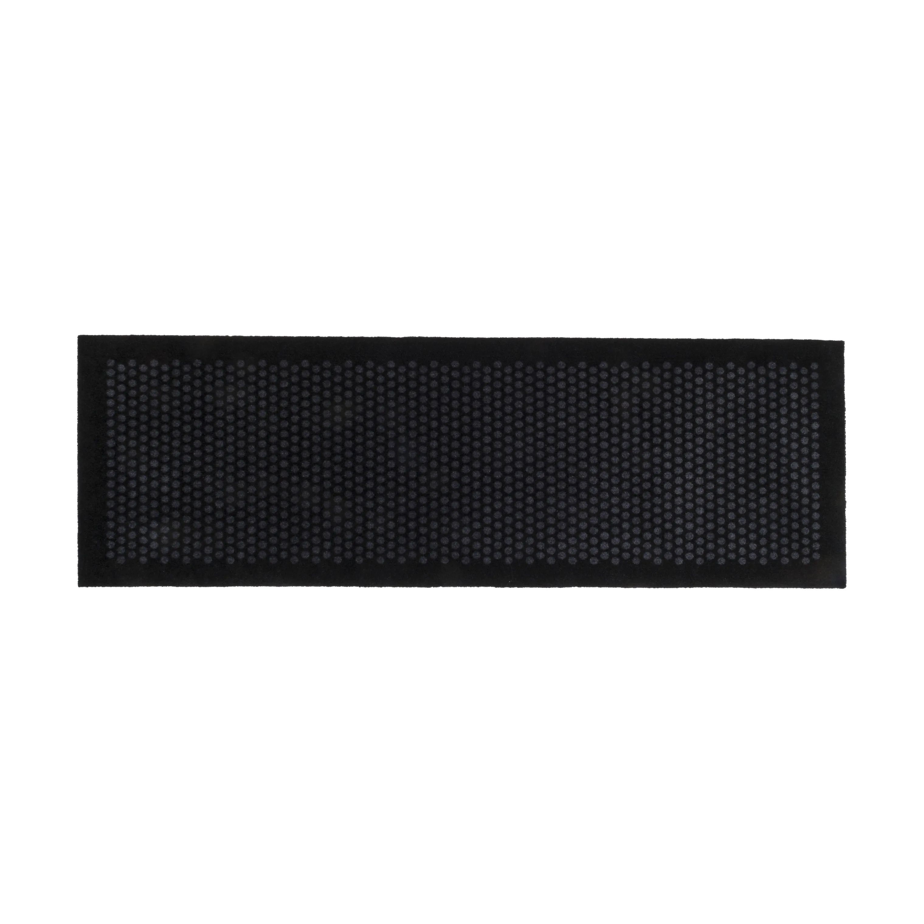 Tica Copenhagen Gulvtæpper Dot Gulvtæppe i Sort/grå, B67 x L200 cm, 1