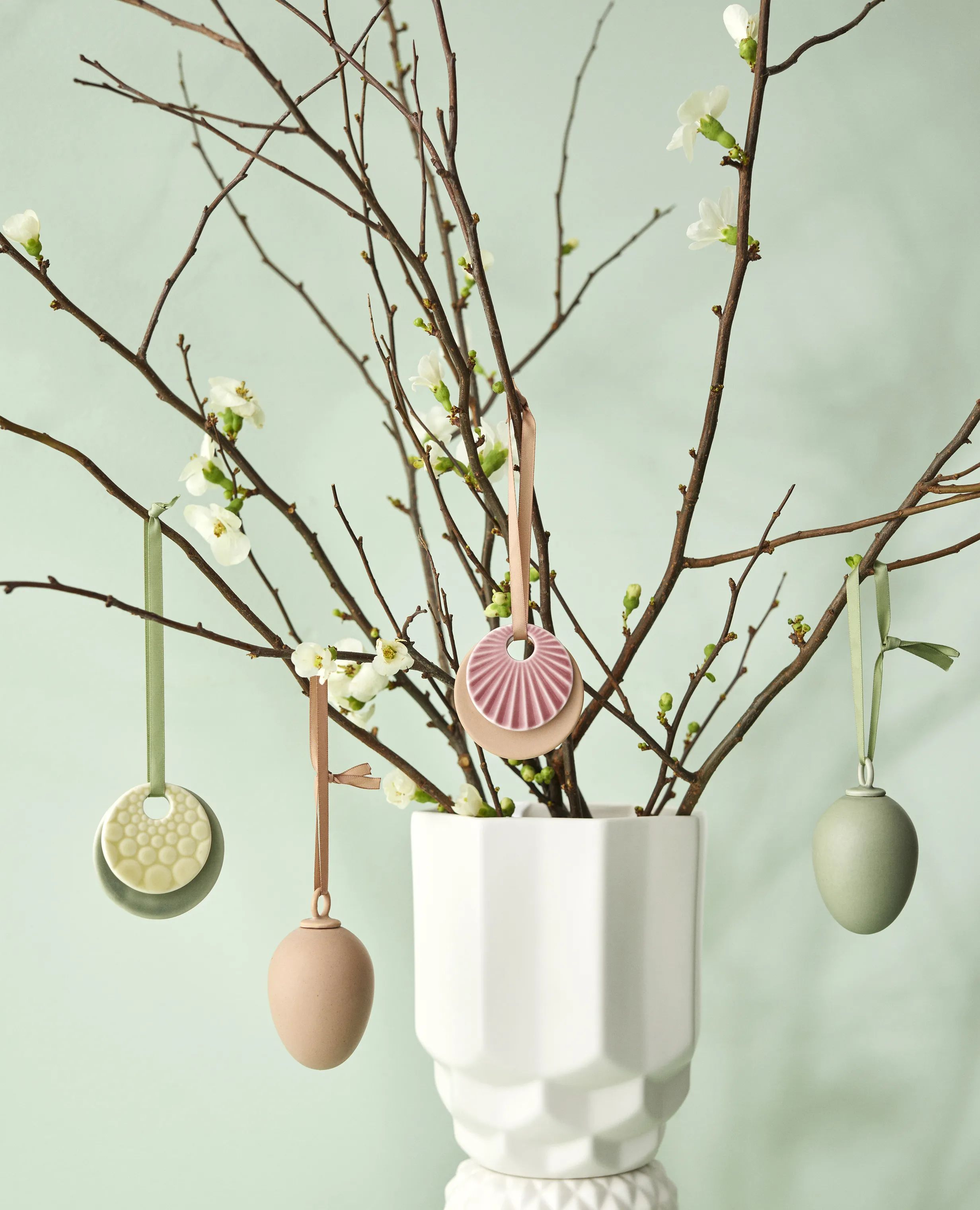Dottir Påskeæg og ophæng Sweet Stories Ornament - 2 dele i Rose, 2