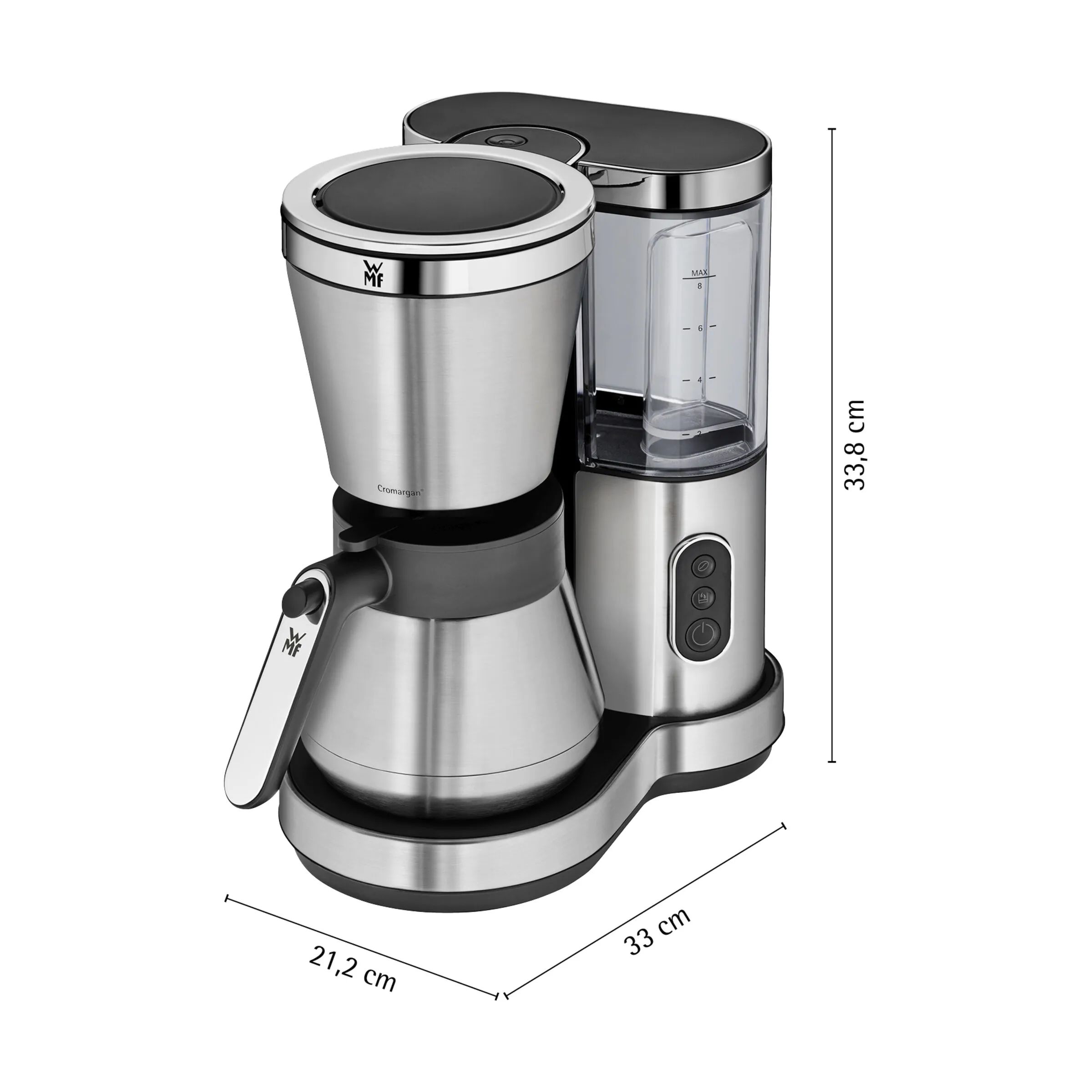 WMF Kaffemaskiner Lono Thermo Kaffemaskine i Sølvfarvet, 11
