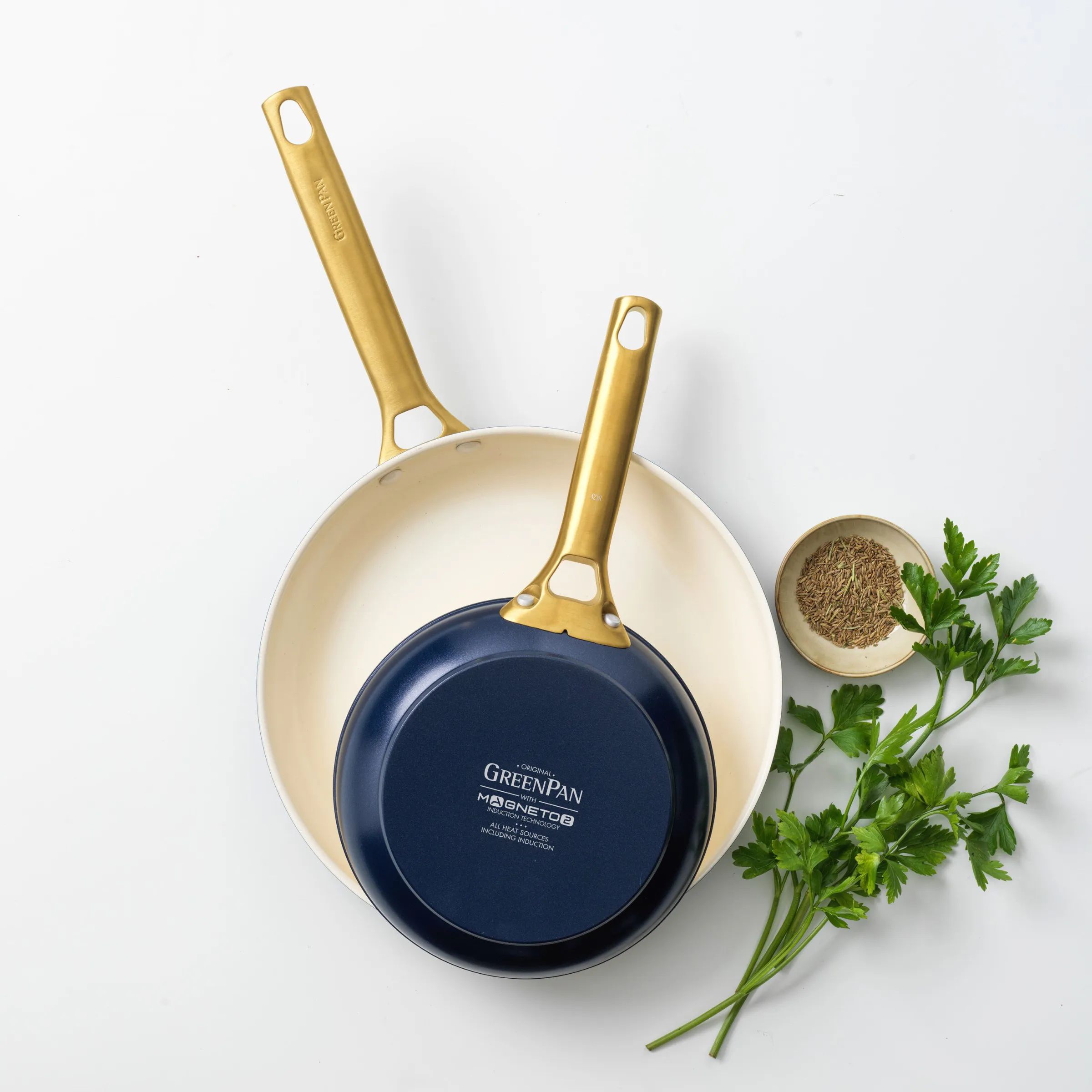 Greenpan Stegepander Padova Reserve Padova Pandesæt - 2 dele i Oxford Blue, Ø 20/26 cm, 6