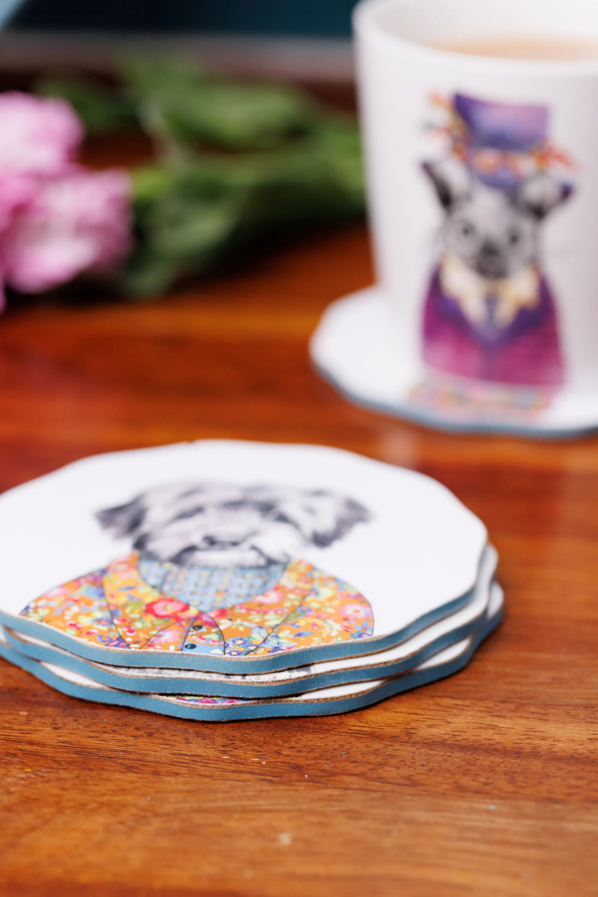 Mikasa Glasbrikker og coasters Tipperley Hill Mikasa x Tipperleyhill Glasbrikker i White, 5