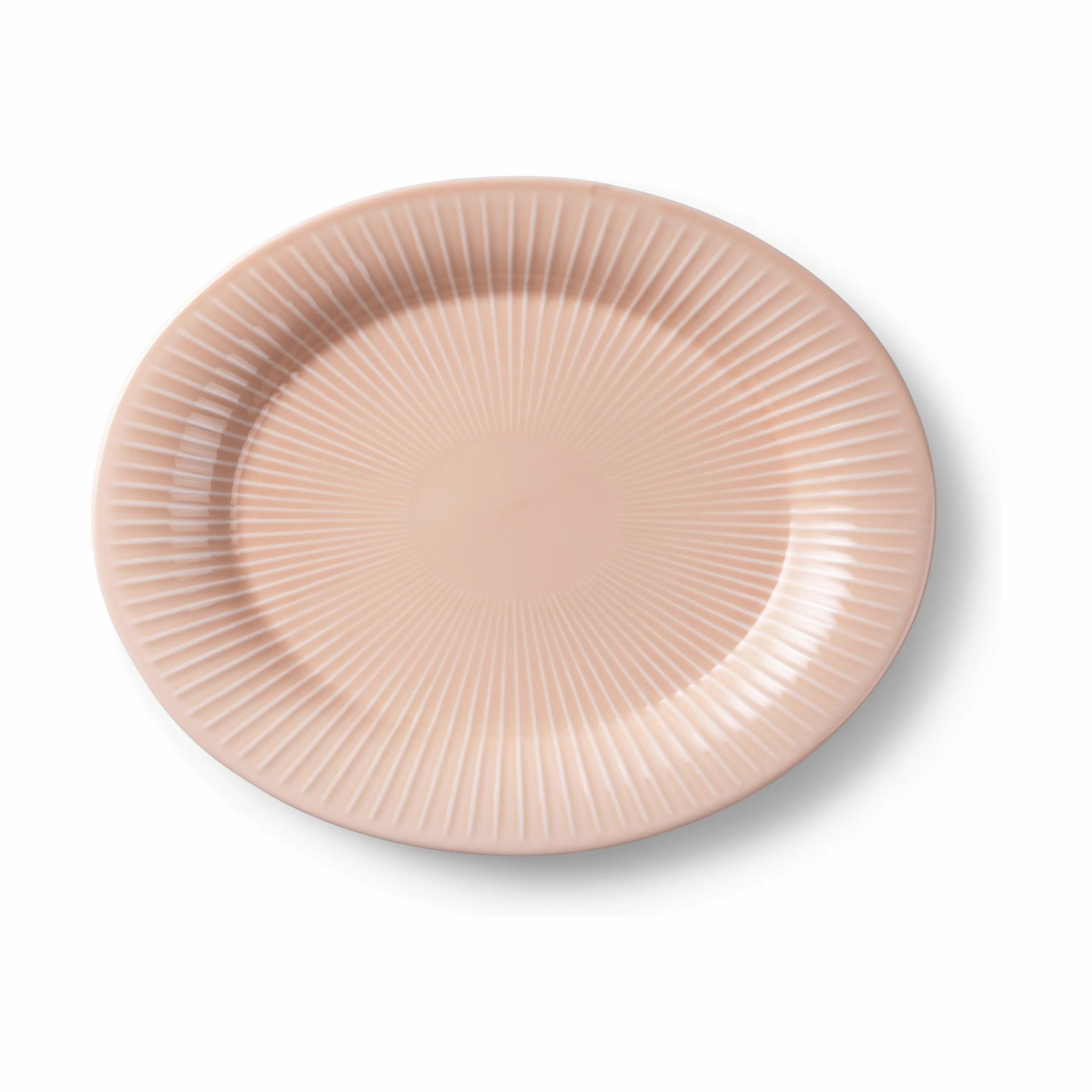 Kähler Serveringsfade Hammershøi Ovalt Fad i Nude, 22,5 cm, 1