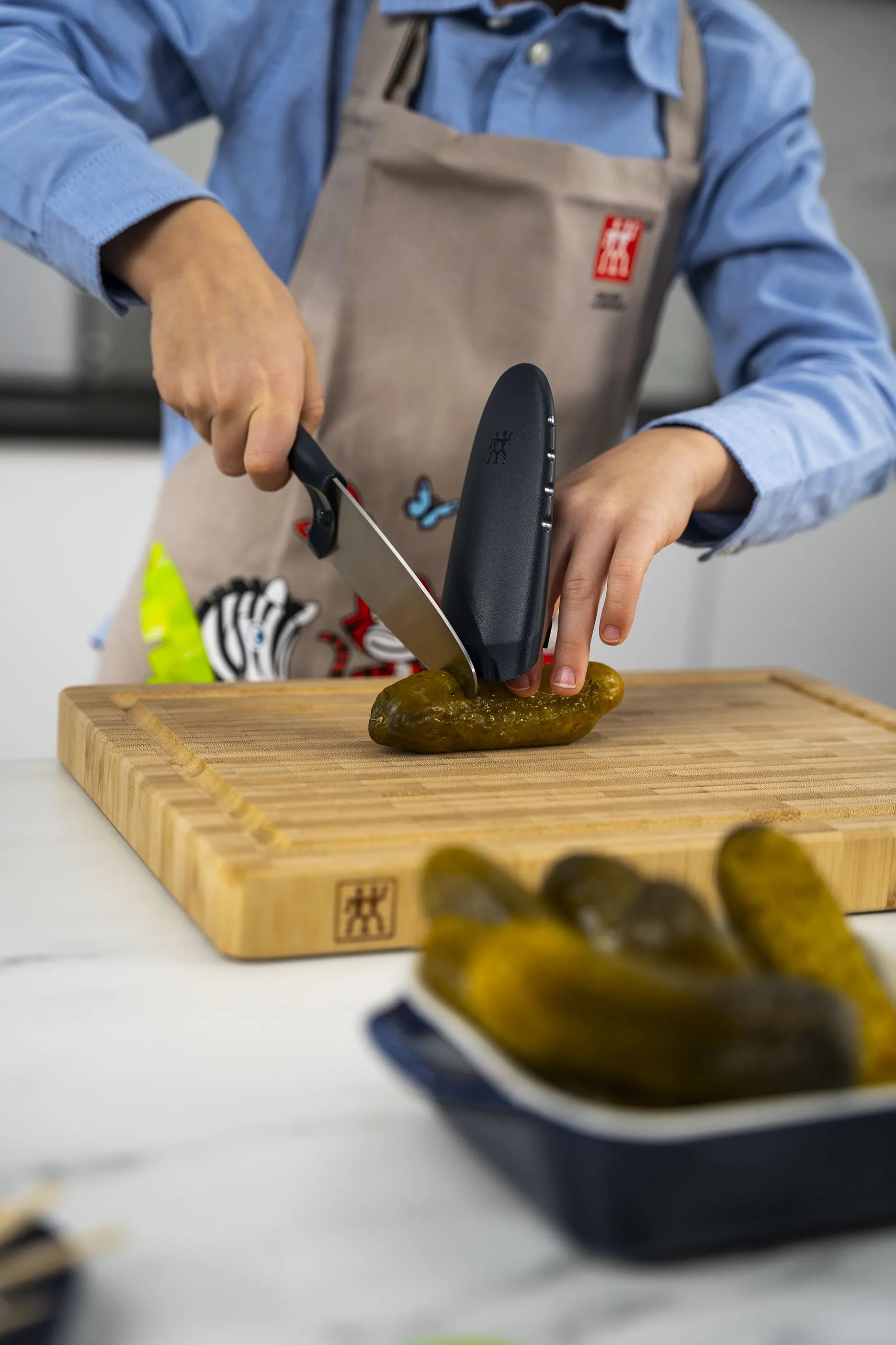 Zwilling Børnebestik Twinny Børnekniv i Blå, 2