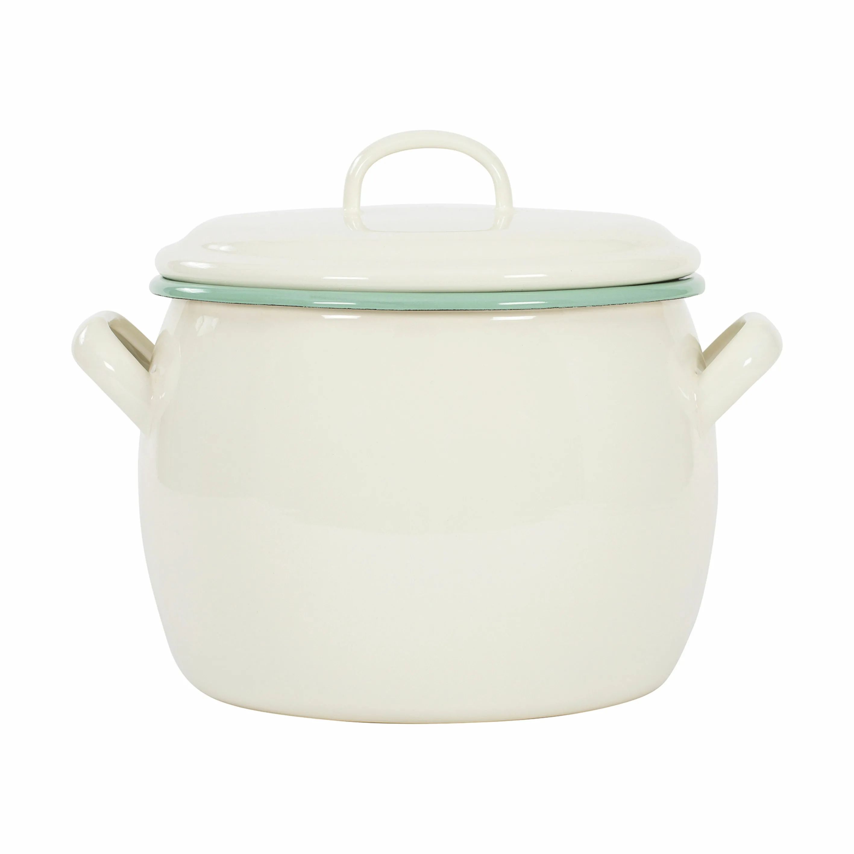 Kockums Jernverk Gryder Gryde i Cream Lux/Green, 4 L, 1