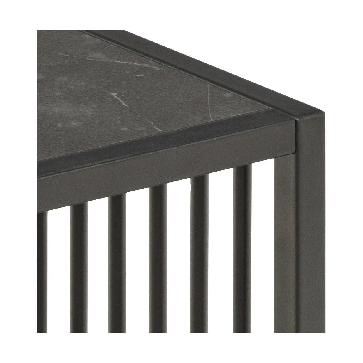 CASA Living Sideborde Strington Hjørnebord i Sort, 40 cm, 5