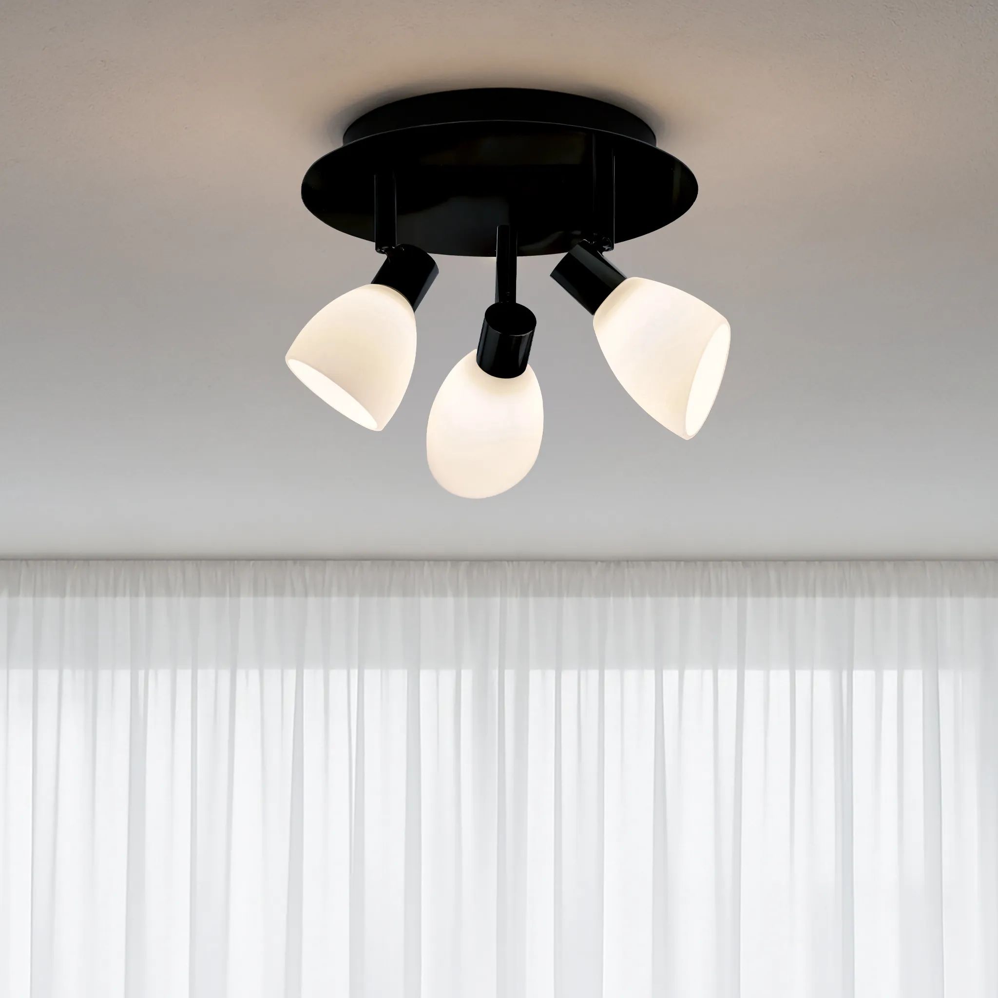Herstal Loftlamper Cut Spotlight Loftlampe i Sort/opal, 2