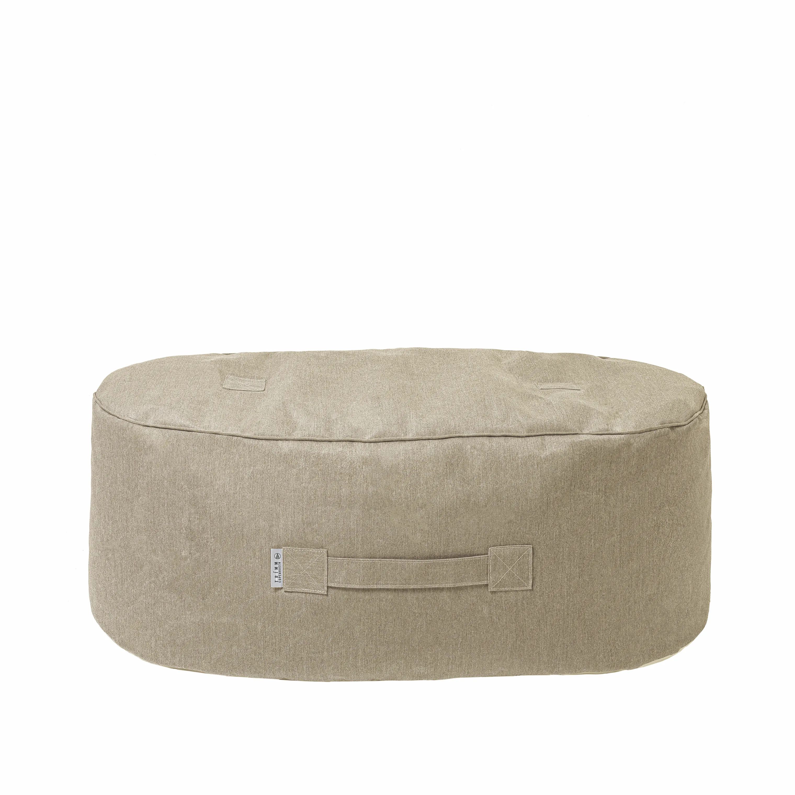 TRIMM Copenhagen Liggestole Oblong Puf i Taupe, 2
