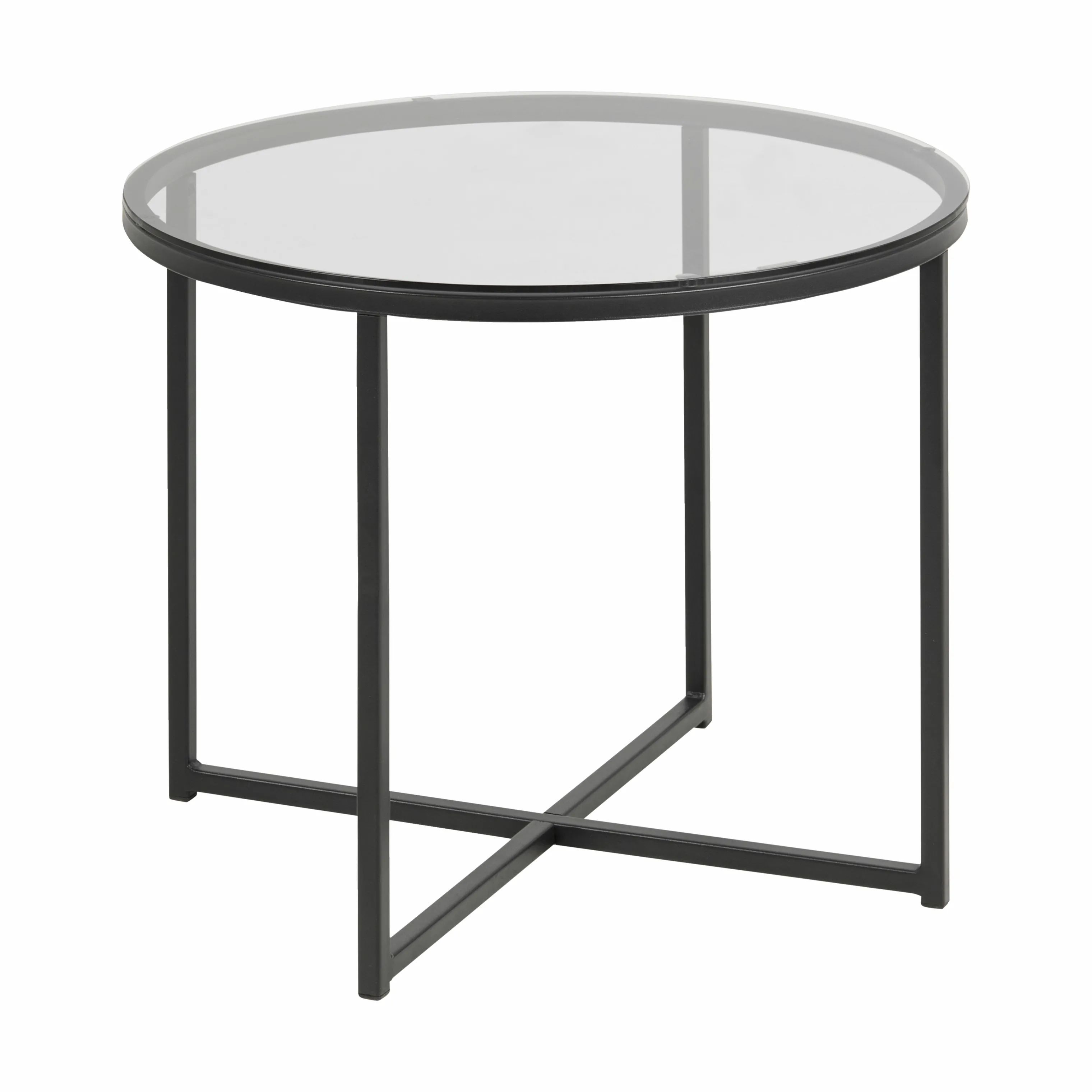 CASA Living Sideborde Cross Hjørnebord i Røg/sort, 1