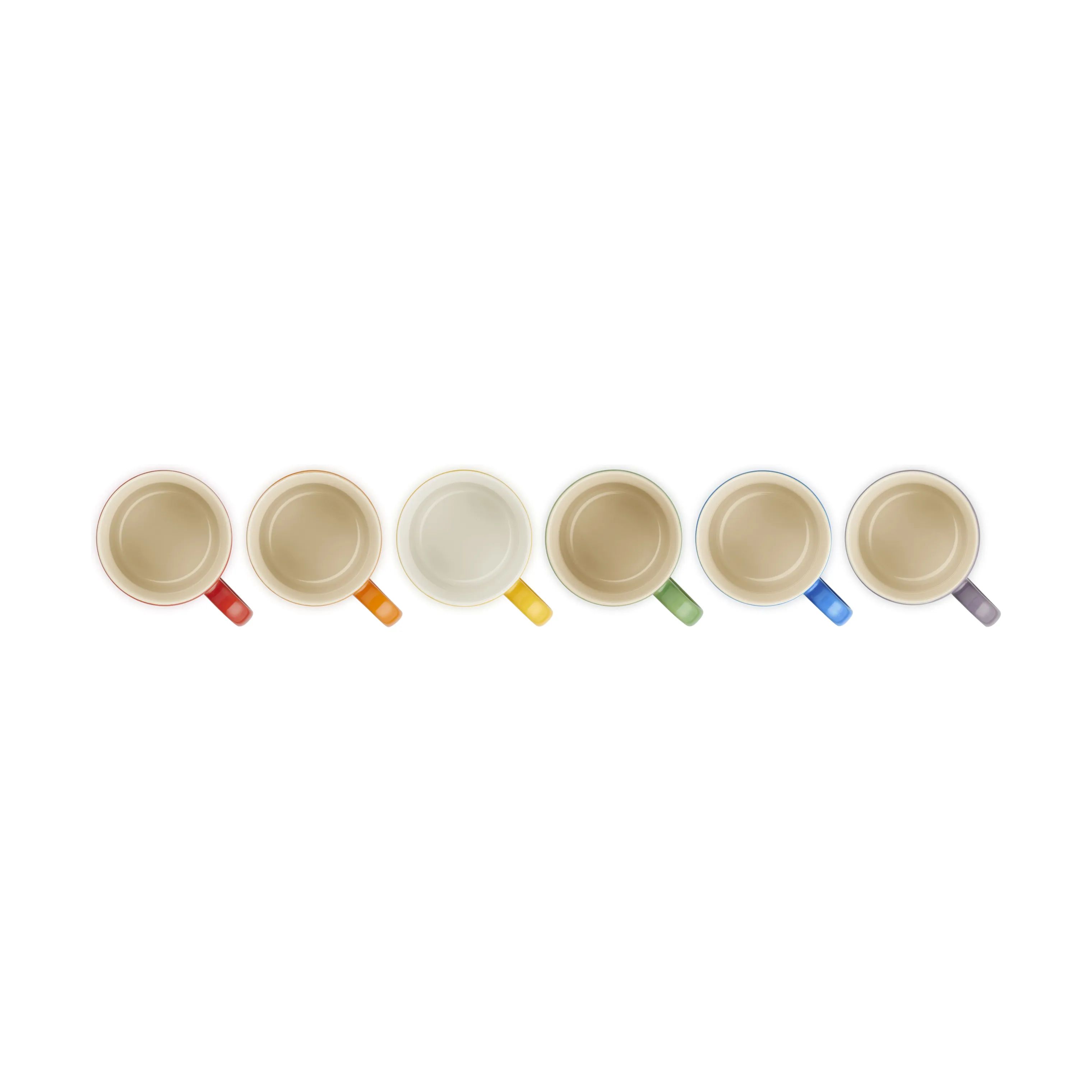 Le Creuset Krus og kopper med hank Rainbow Krus - 6 stk. i Rainbow, 7