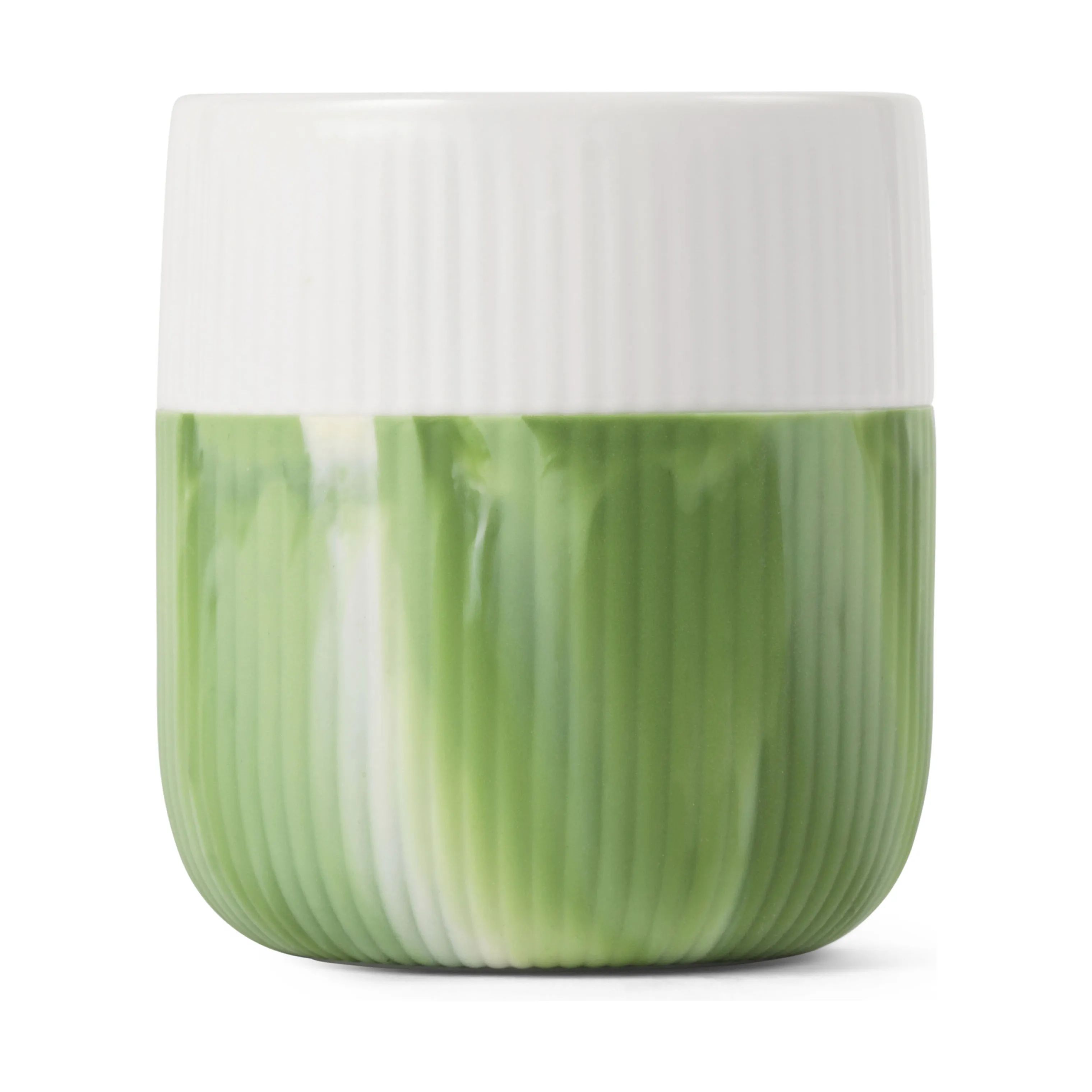 Royal Copenhagen Krus og kopper uden hank Riflet Contrast Marble Krus i Green Grass, 1