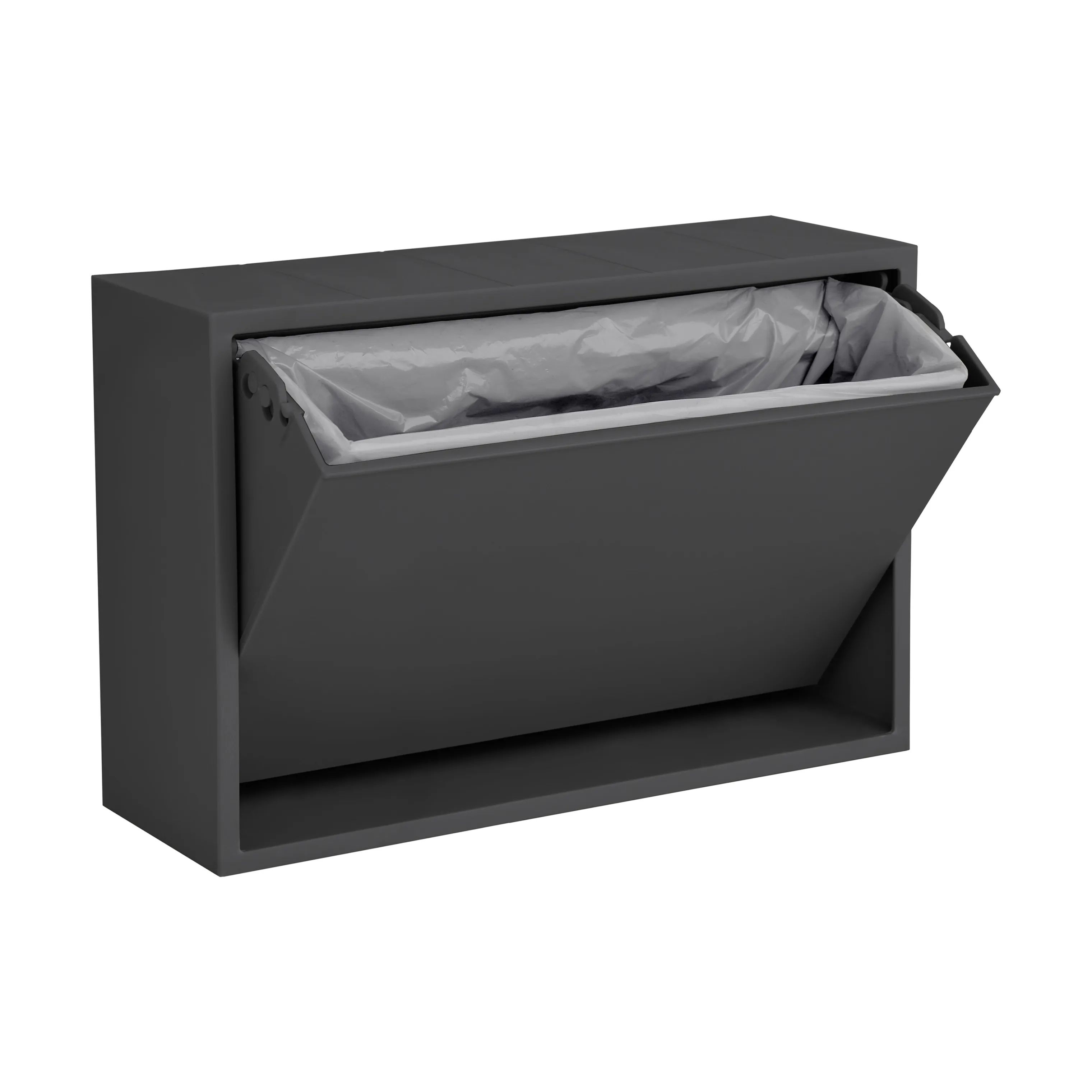 ReCollector Toiletspande Væghængt Toiletspand i Black Raven, 4