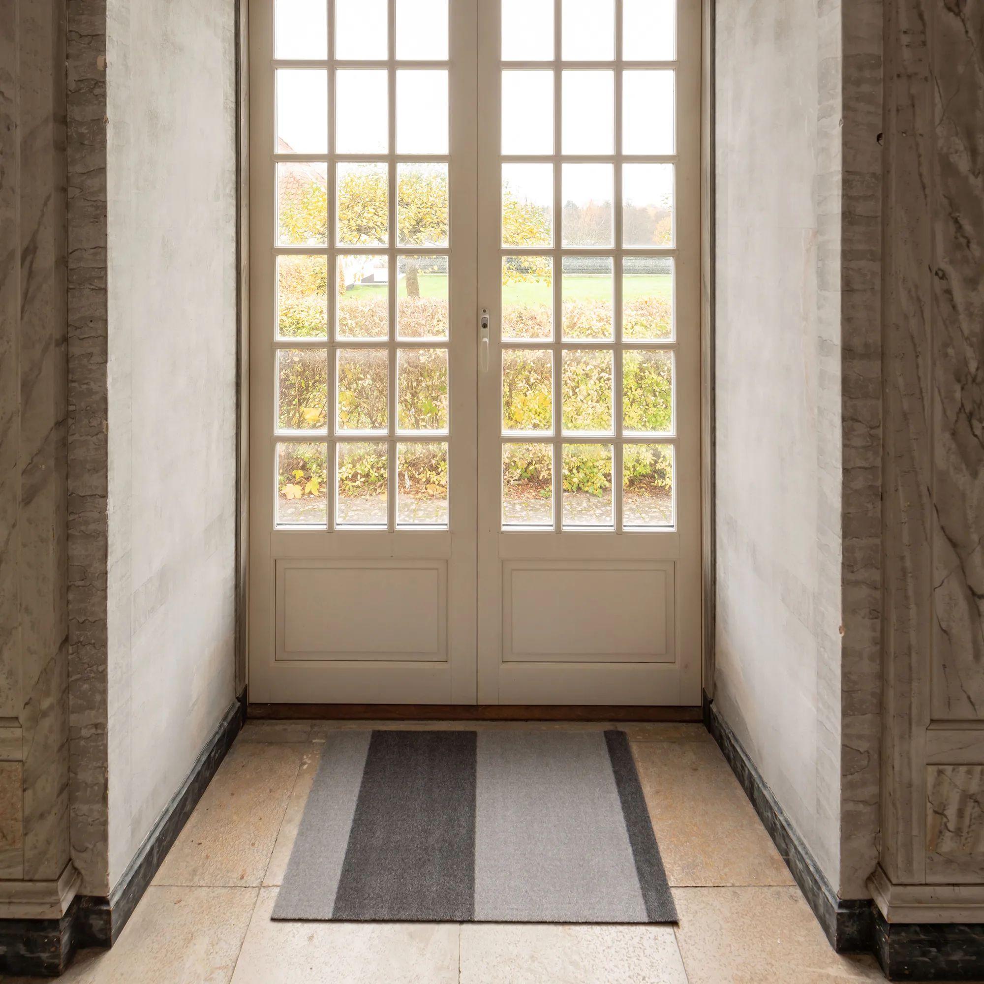 Tica Copenhagen Dørmåtter Stripes Horisontal Gulvmåtte i steelgrey, B60 x L90 cm, 2