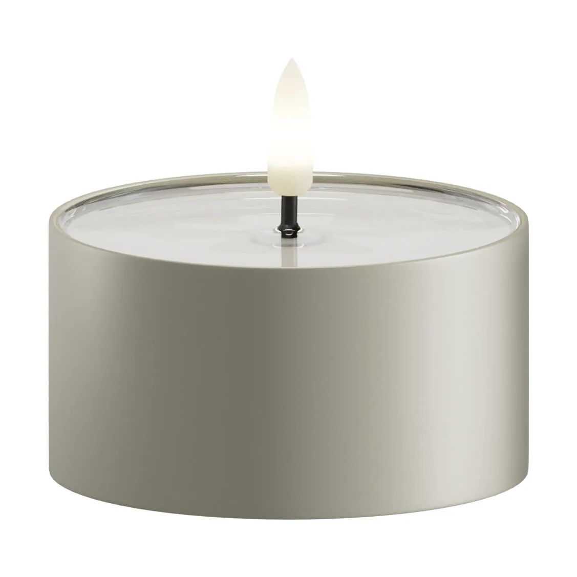 Deluxe Homeart LED-lys Udendørs LED Fyrfadslys - 2 stk. i Salvie grøn , 8 cm, 4