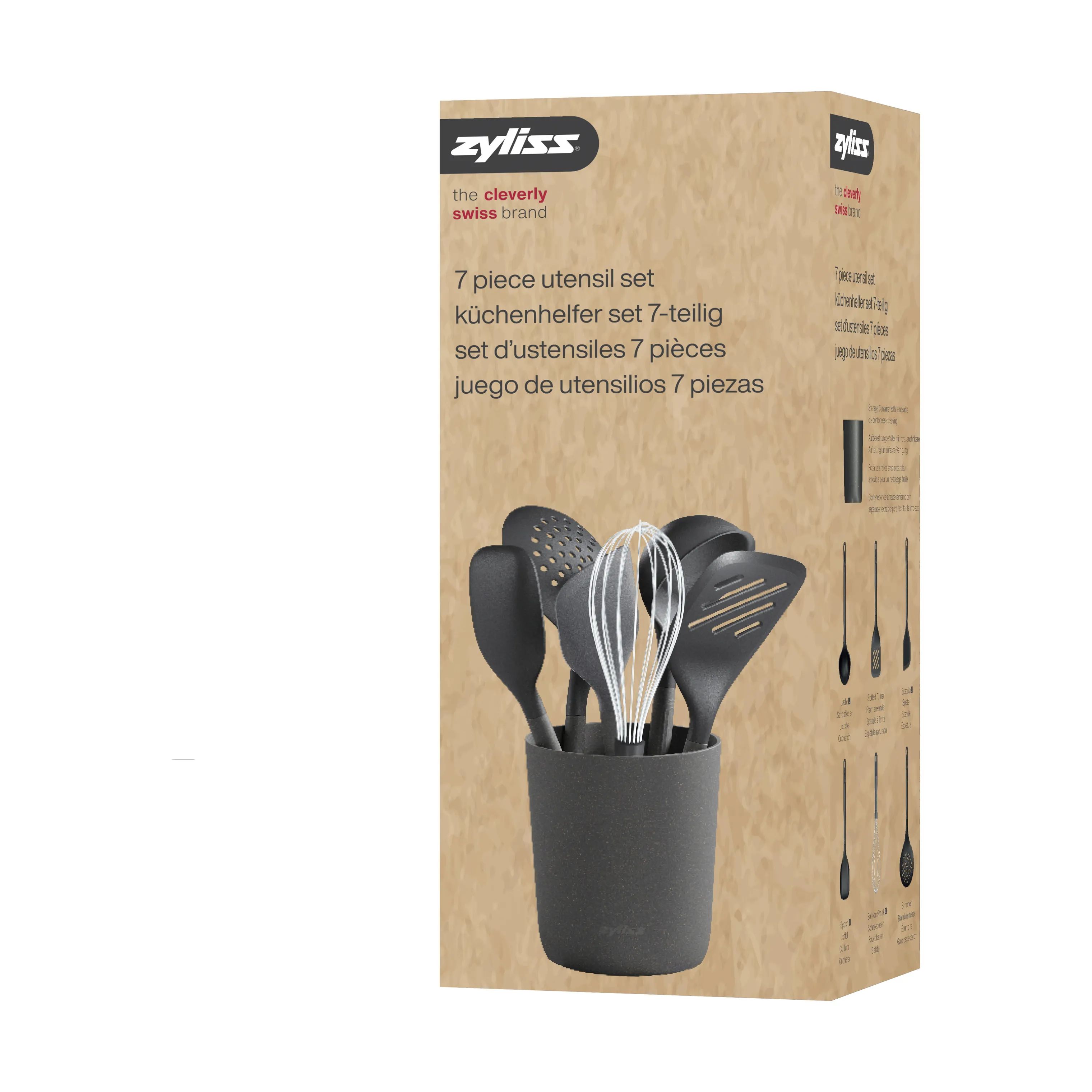 Zyliss Grydeskesæt Redskabssæt - 7 dele i Beluga Grey, 4
