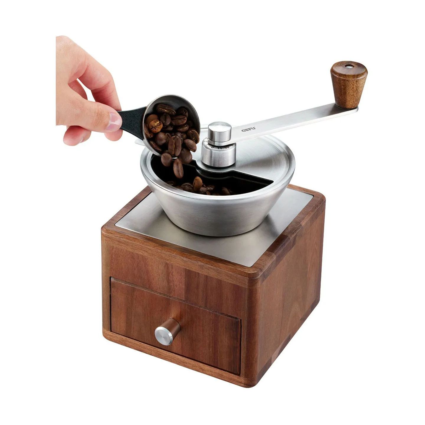 Gefu Kaffekværne Kaffekværn i Brun / Sølv, 3