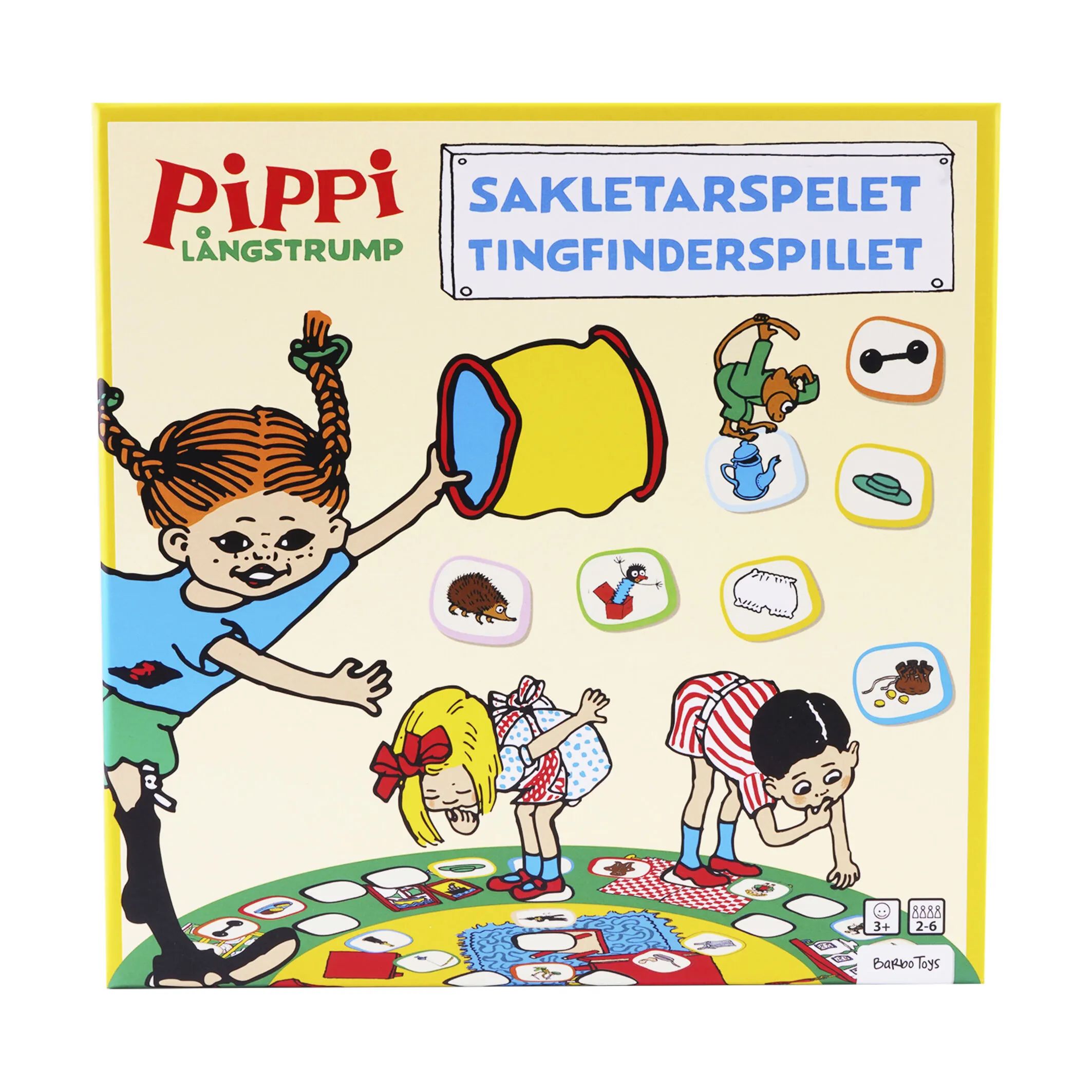 Barbo Toys Spil Pippi Langstrømpe Pippi Langstrømpe Brætspil - Tingfinder i Multifarvet, 5