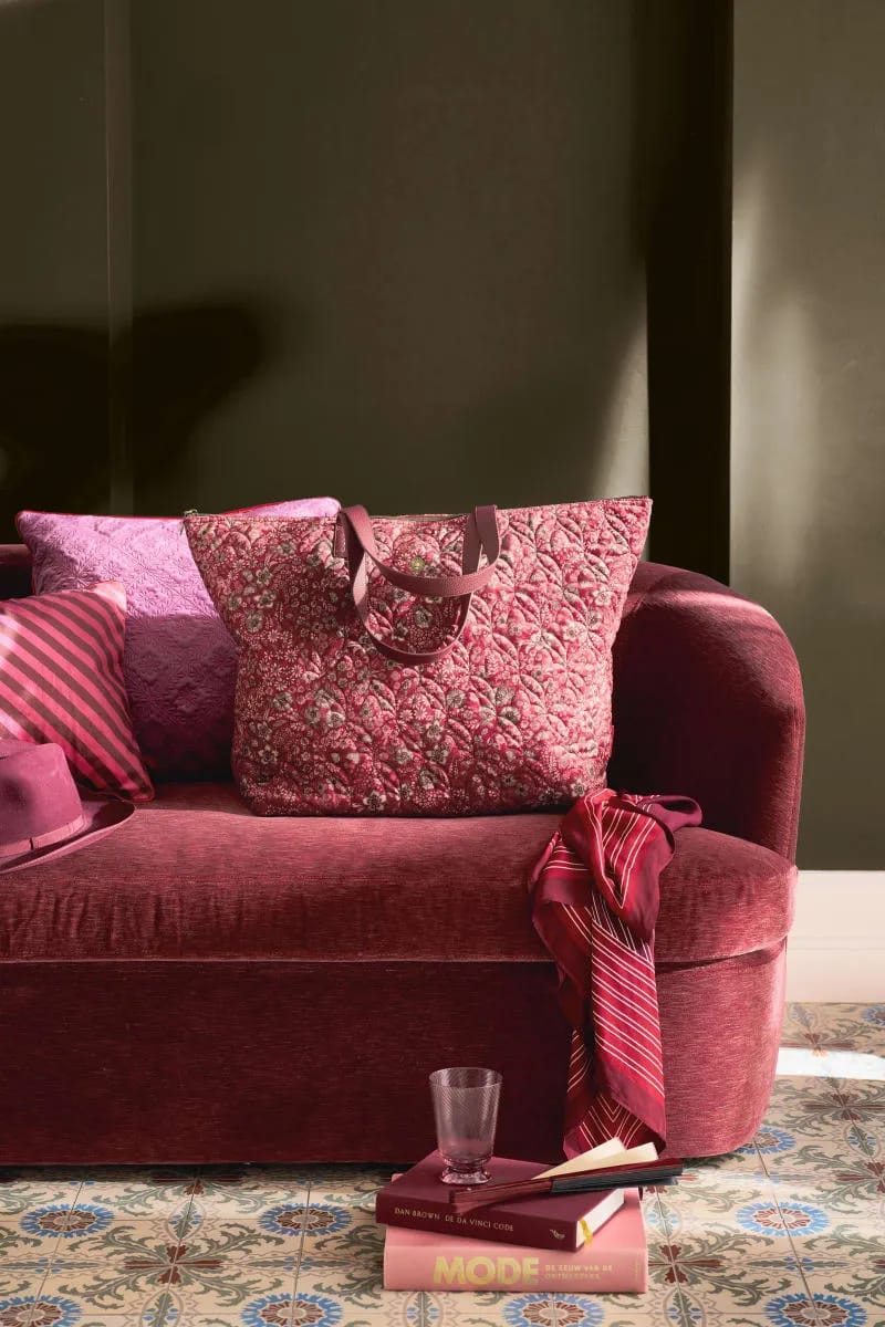 PIP Studio Øvrigt interiør Tilda Shopper i pink quilt, 44 cm, 2