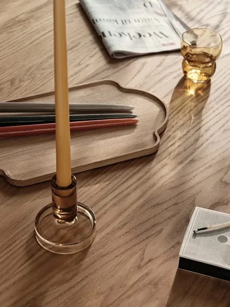Broste Copenhagen Kronelysestage Petra Lysestage i Brun, 10 cm, 3