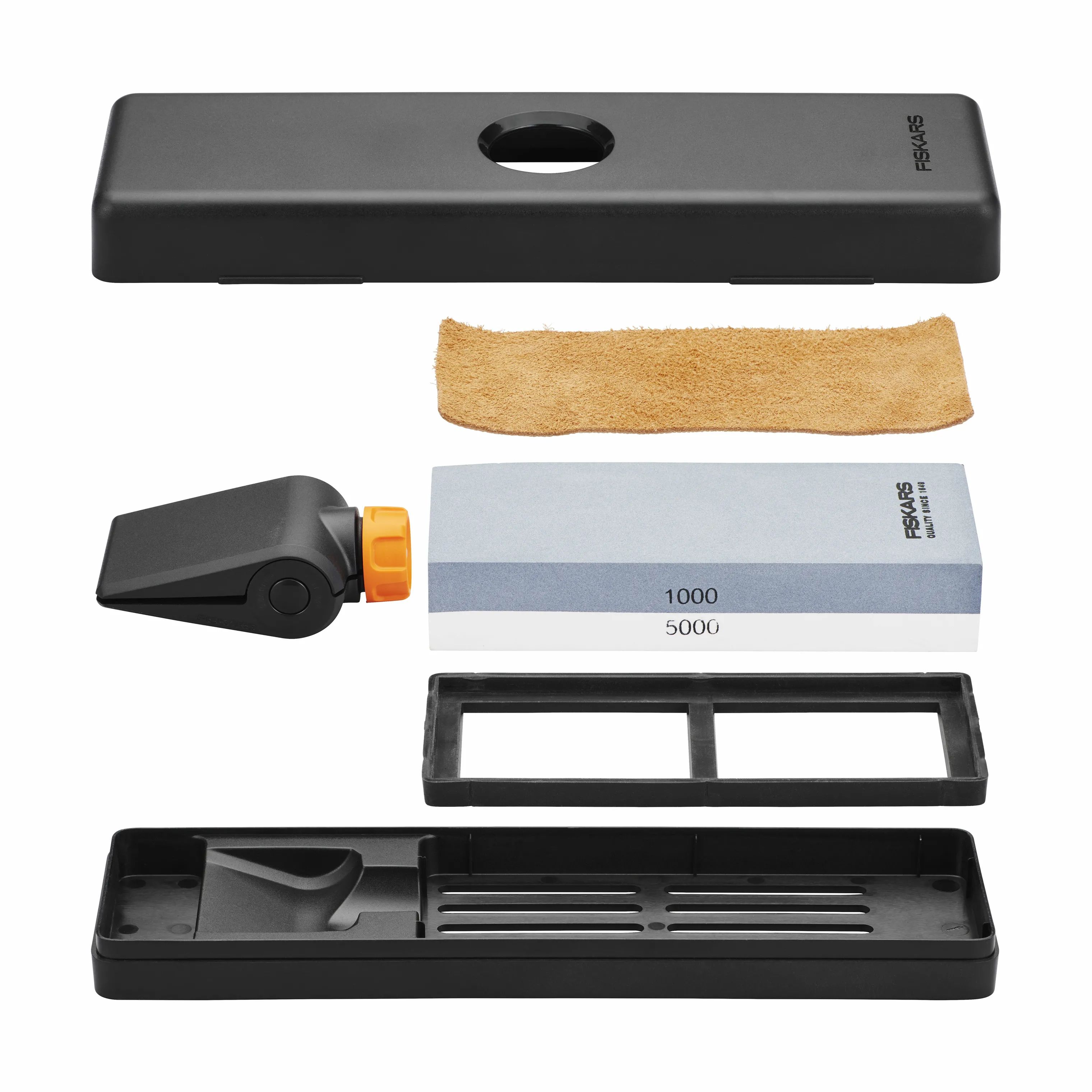 Fiskars Knivslibere Whetstone Premium Knivsliber i Sort, 7